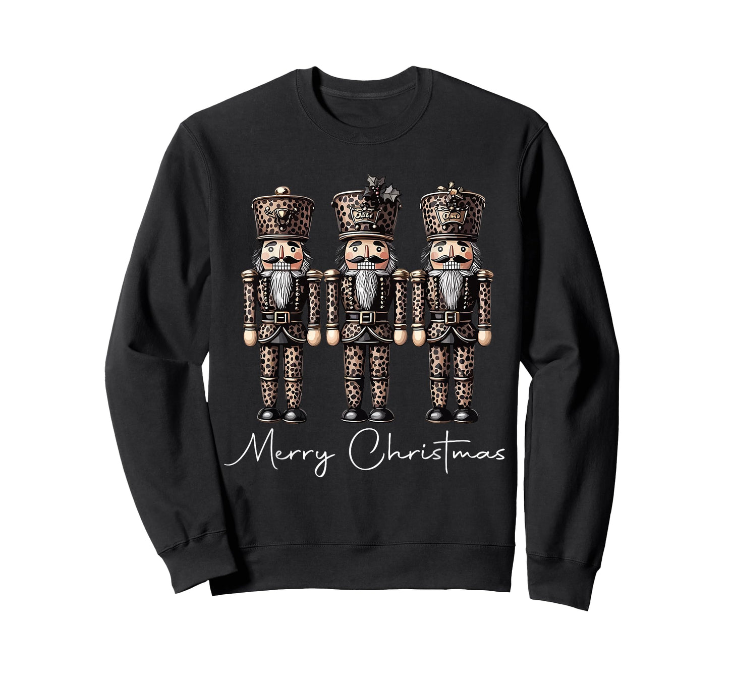 Funny Retro Leopard Nutcrackers Ballet Sugar Plum Fairy Xmas T-Shirt