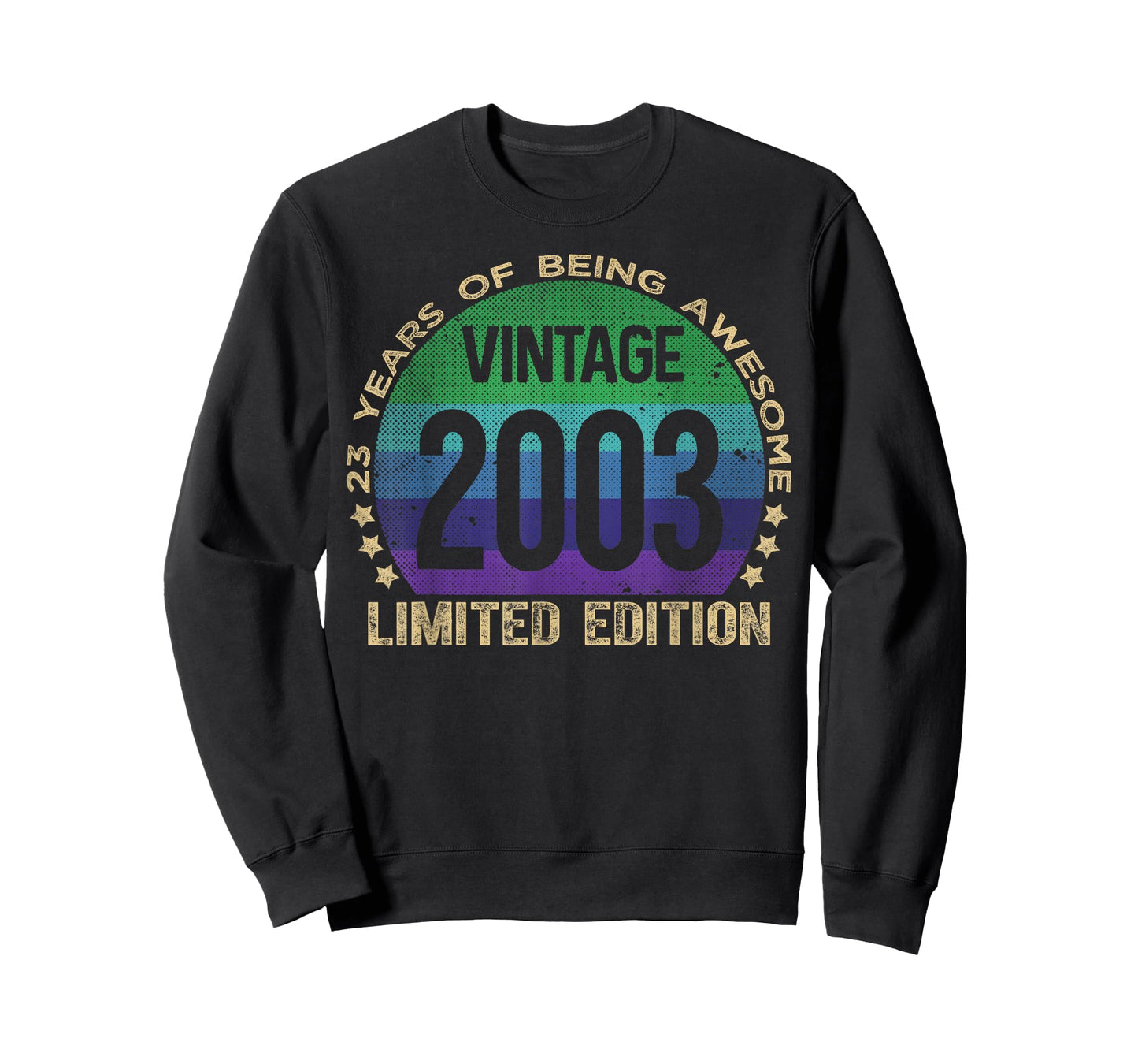 23 Year Old Gifts Vintage 2003 Limited Edition 23rd Birthday T-Shirt