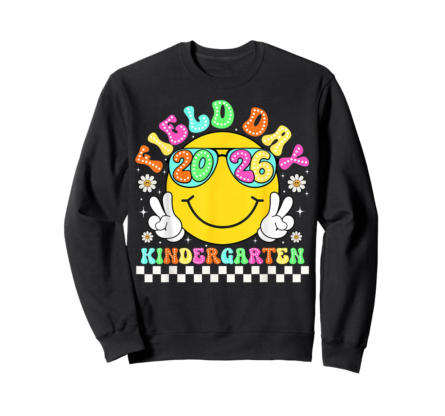 Field Day 2026 Kindergarten School Teacher Kids Smile Face T-Shirt