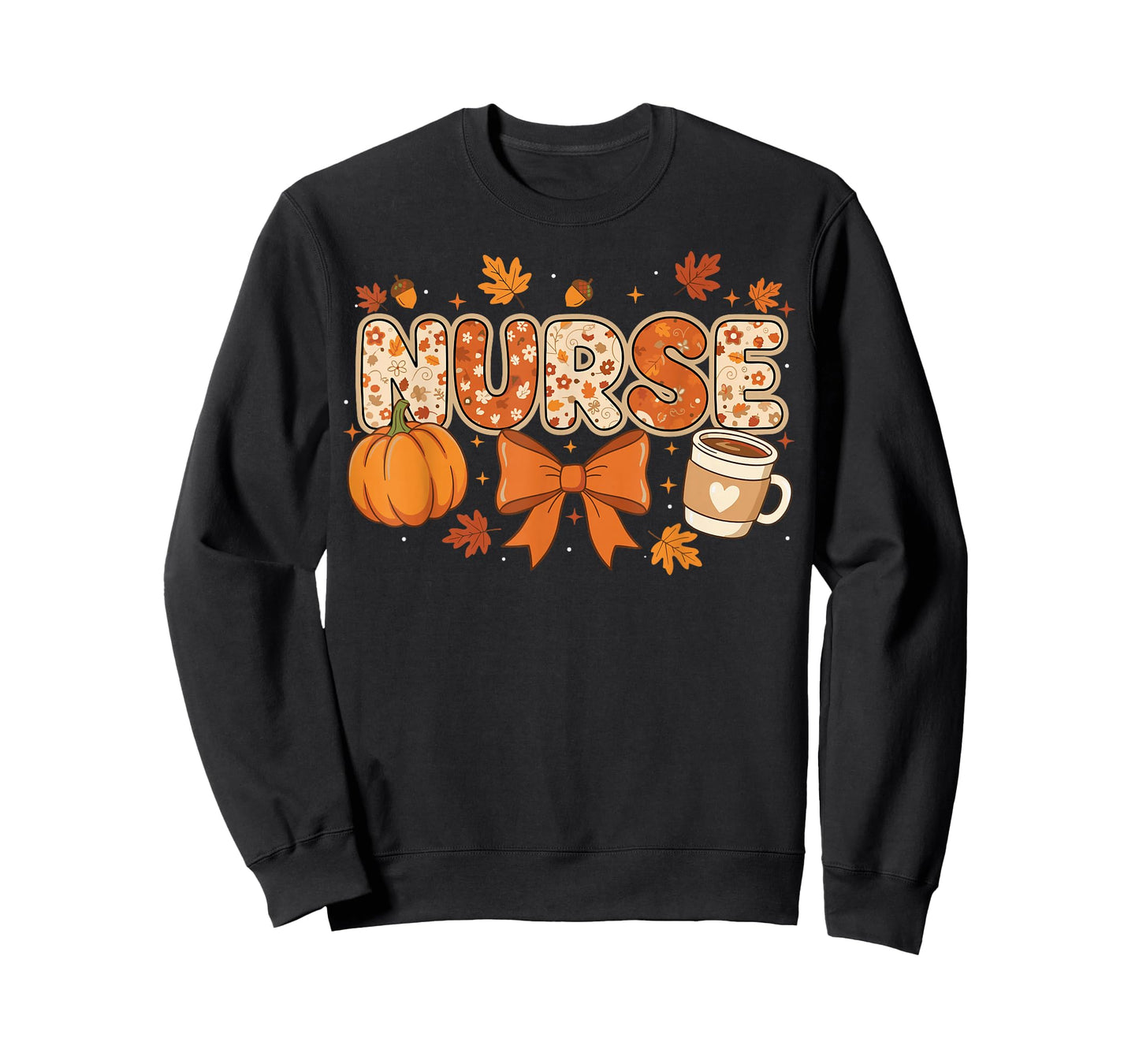 Pumpkin Spice Nurse Thanksgiving Fall ER NICU School T-Shirt