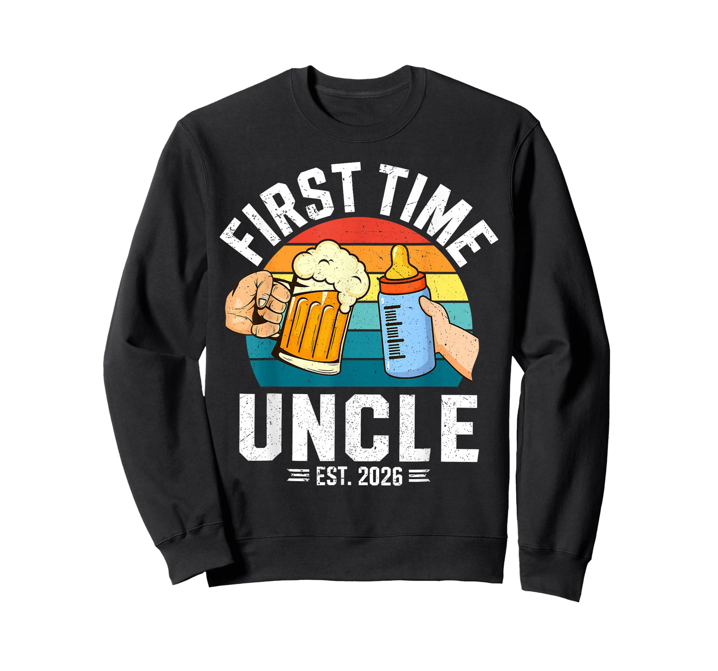 First Time Uncle Est 2026 Baby Announcement Great New Uncle T-Shirt