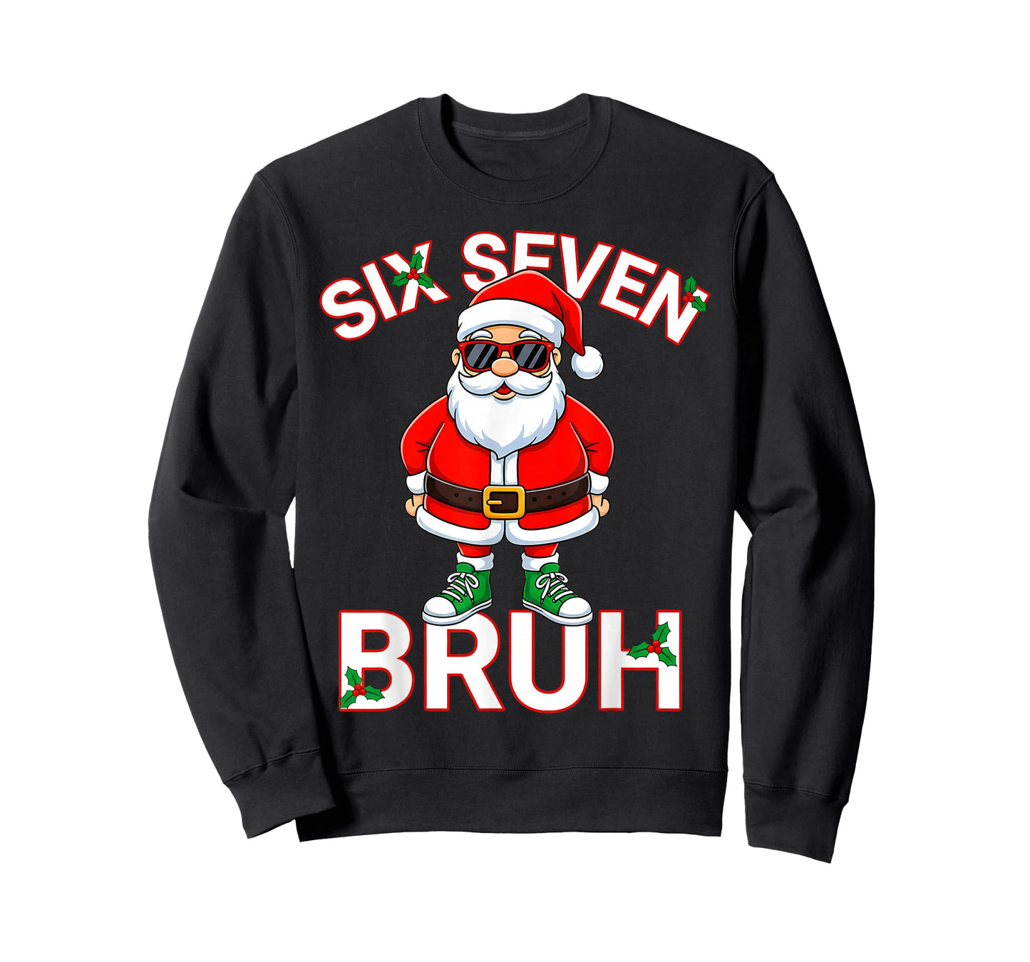 Funny 67 Six Seven Christmas Bruh Santa Kids Boys Men T-Shirt