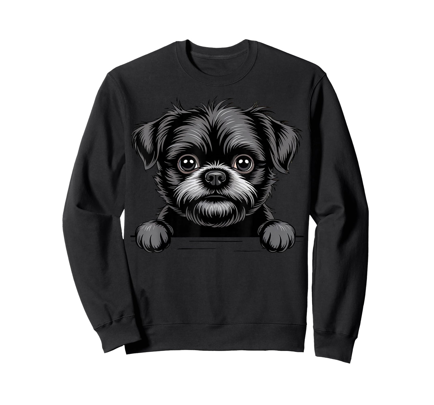Affenpinscher Funny Peeking Pocket Puppy Monkey Dog Lover T-Shirt