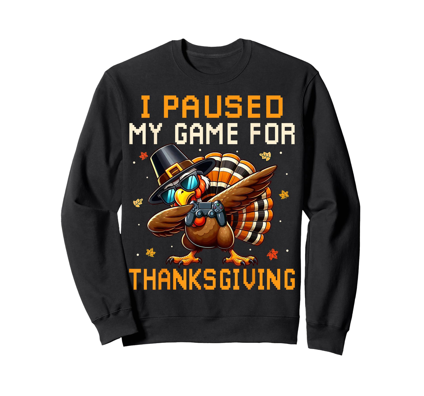 Dabbing Turkey Happy Thanksgiving Shirts for Gamer Boys Kids T-Shirt