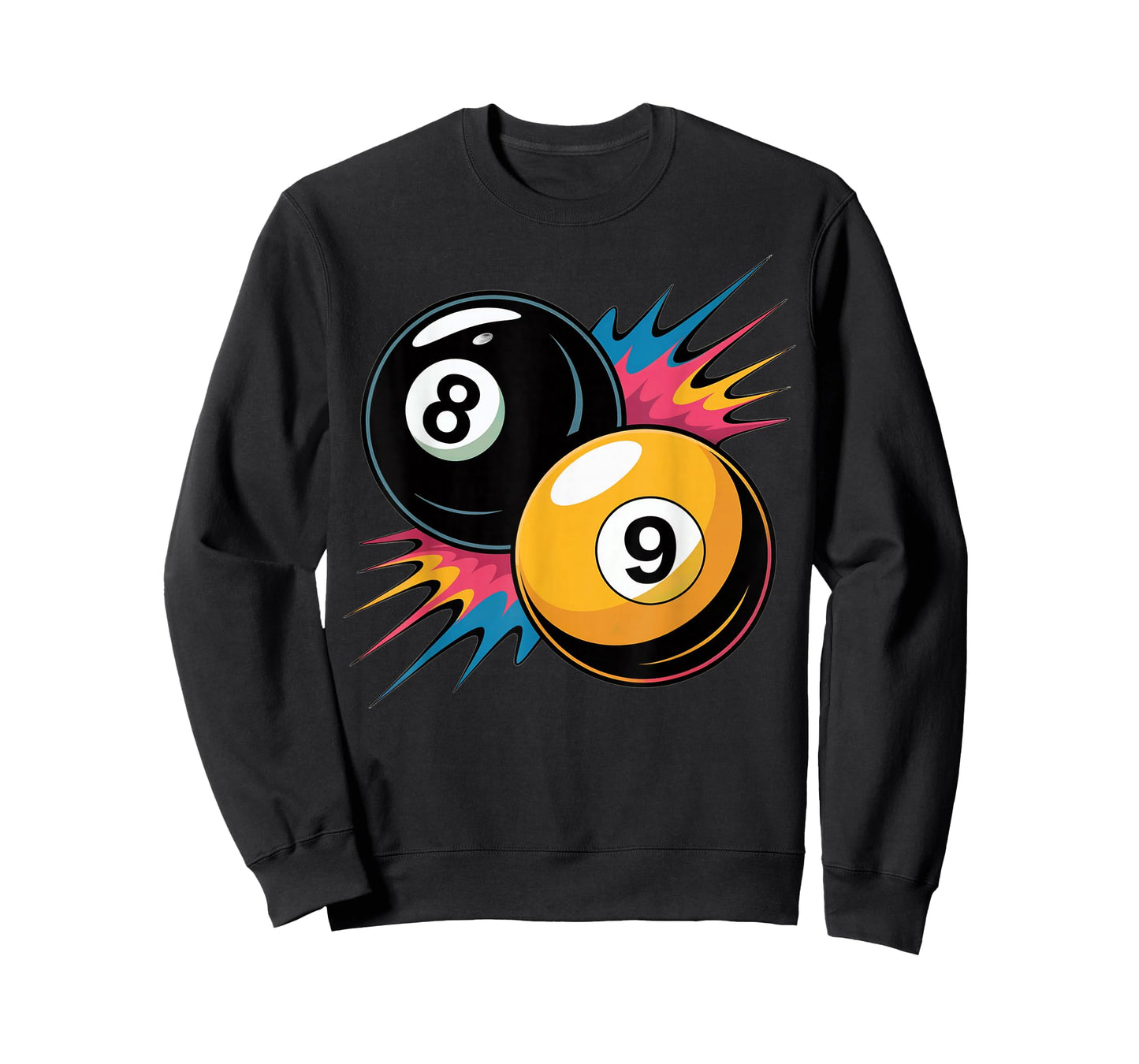 8 Ball and 9 Ball Pool Design Billiards Lovers and Billiard T-Shirt