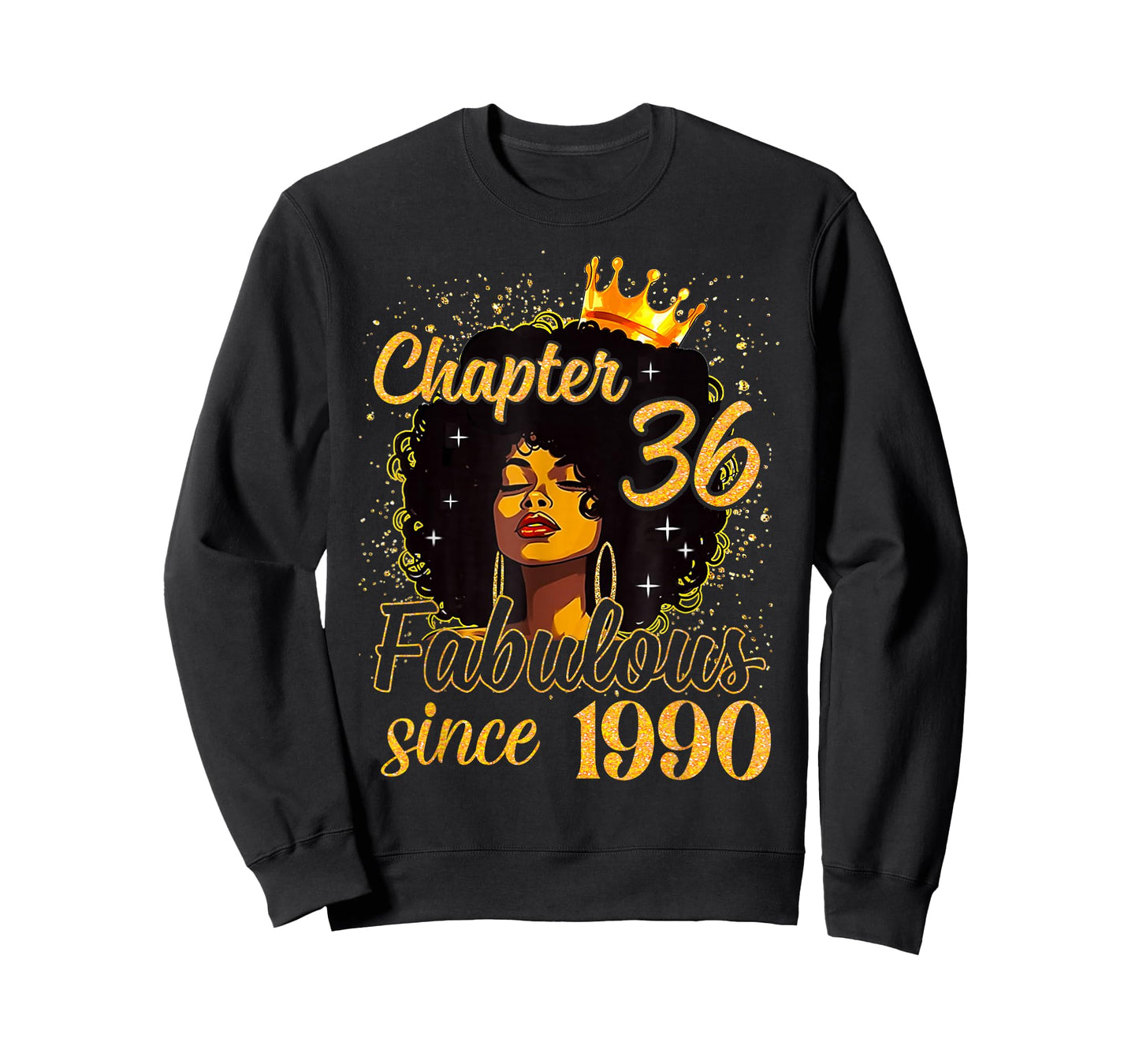 Chapter 36 Fabulous Since 1990 Birthday Women Melanin T-Shirt