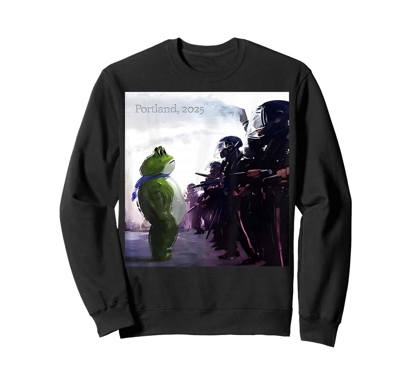 Portland 2025 Funny Portland Frog Protest T-Shirt