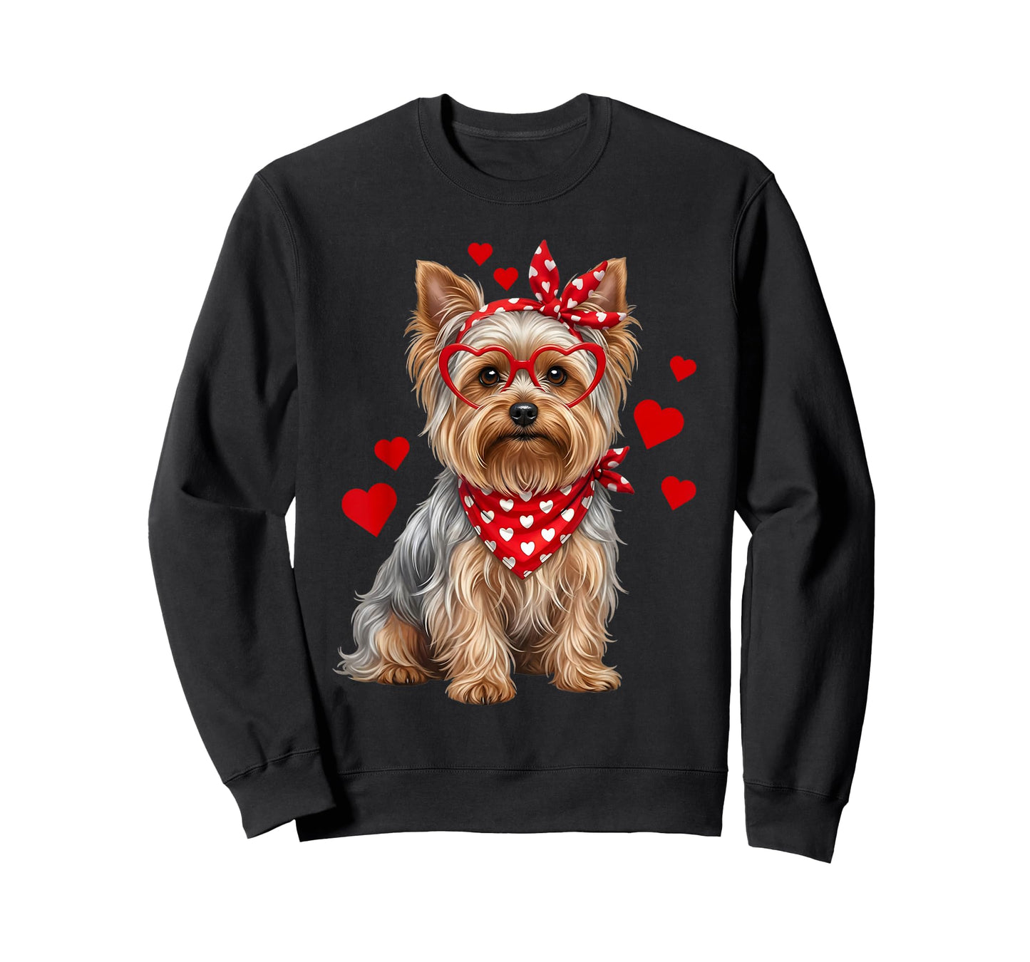 Yorkshire Terrier Valentines Day Dog Lover Heart T-Shirt