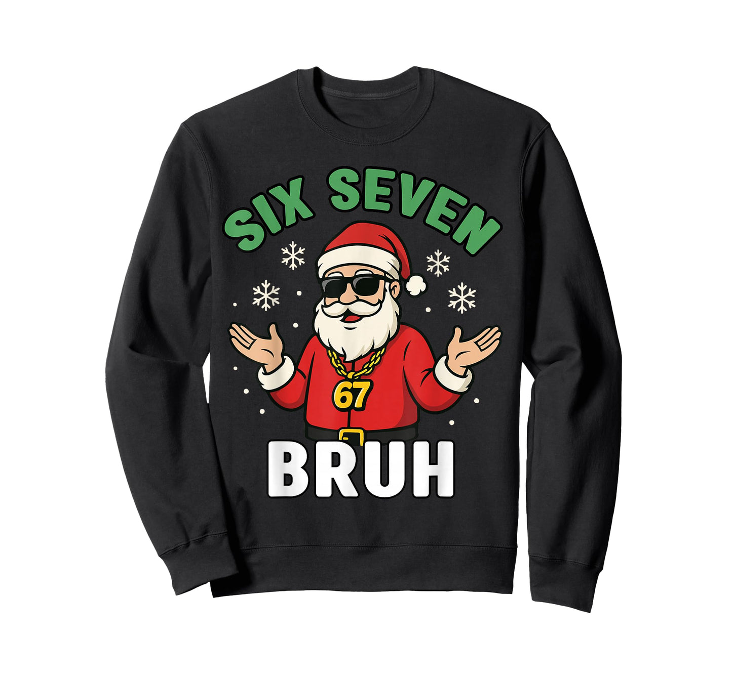 Six Seven 67 Christmas 6 7 Bruh Boys Kids 6-7 Meme Youth T-Shirt