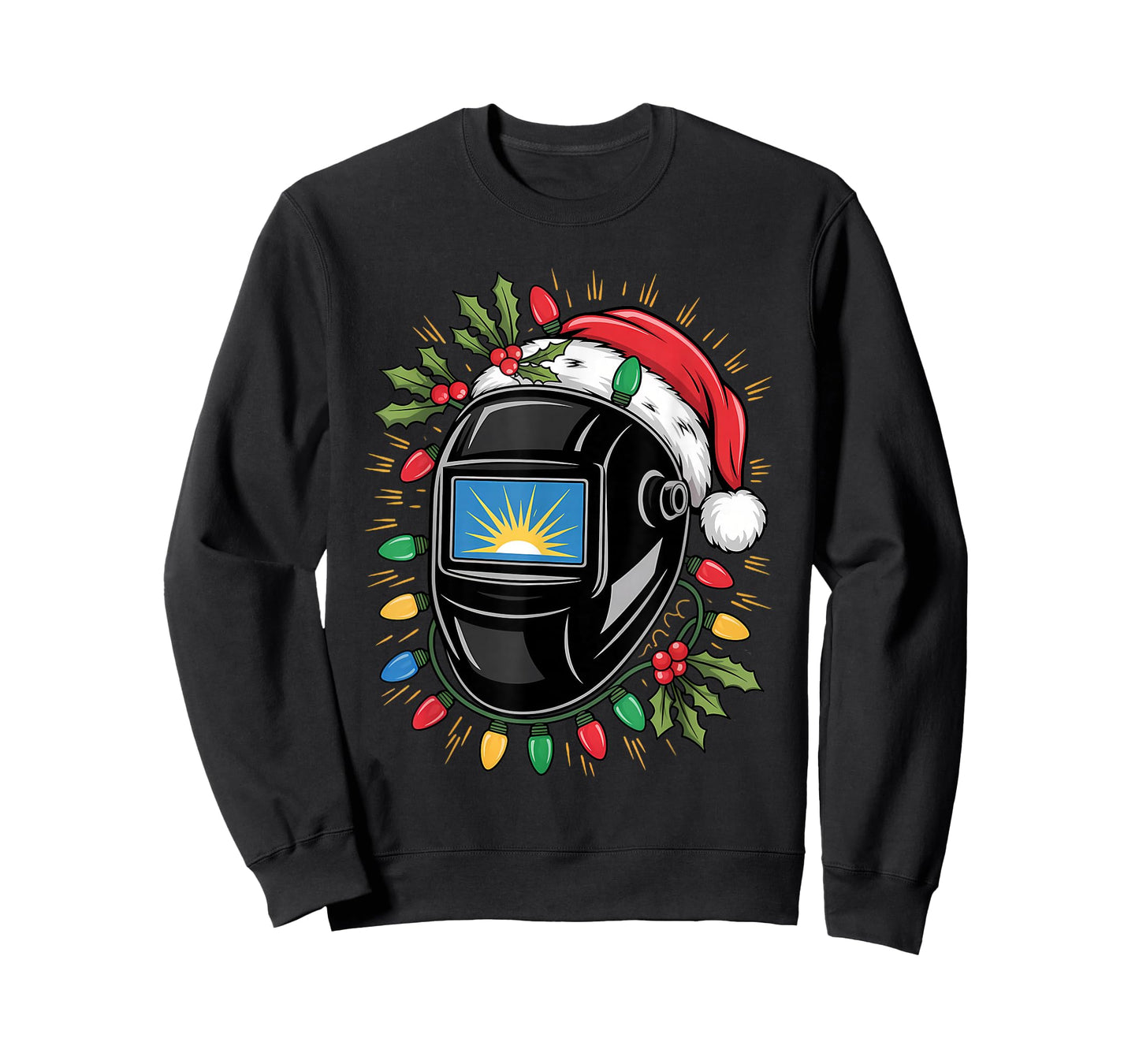 Welder Christmas Hat Funny Welding Xmas Tools T-Shirt