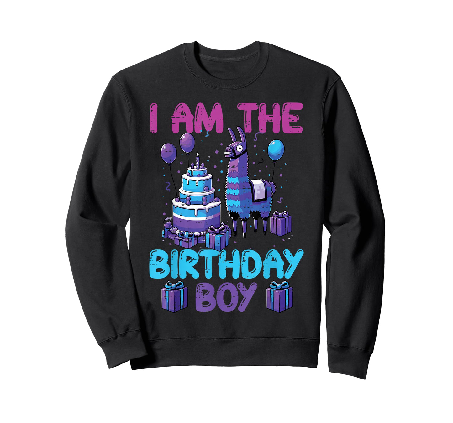 I Am The Birthday Boy Llama Pinata Bday Party Boys Kids T-Shirt