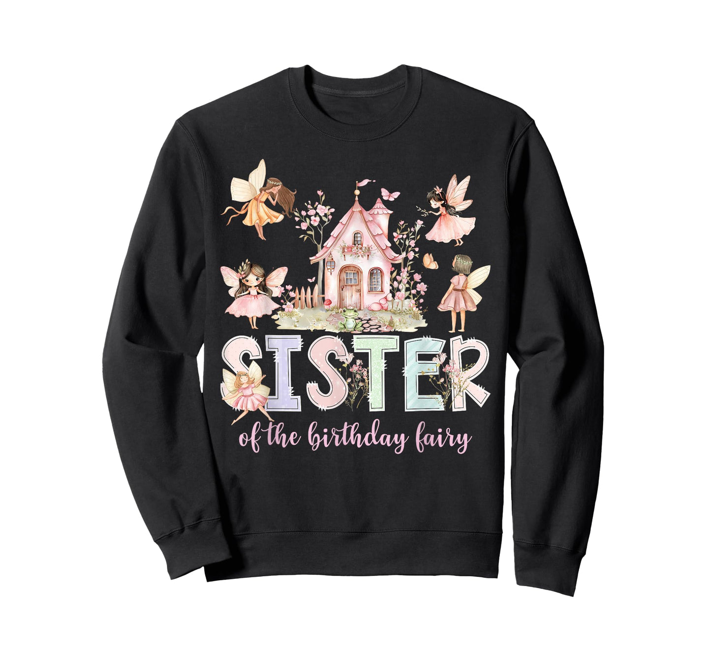 Sister of The Birthday Fairy Girl Magical Family Matching T-Shirt