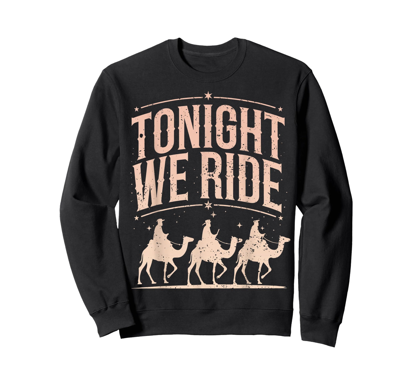 Retro Tonight We Ride Three Wise Men Christmas Nativity T-Shirt
