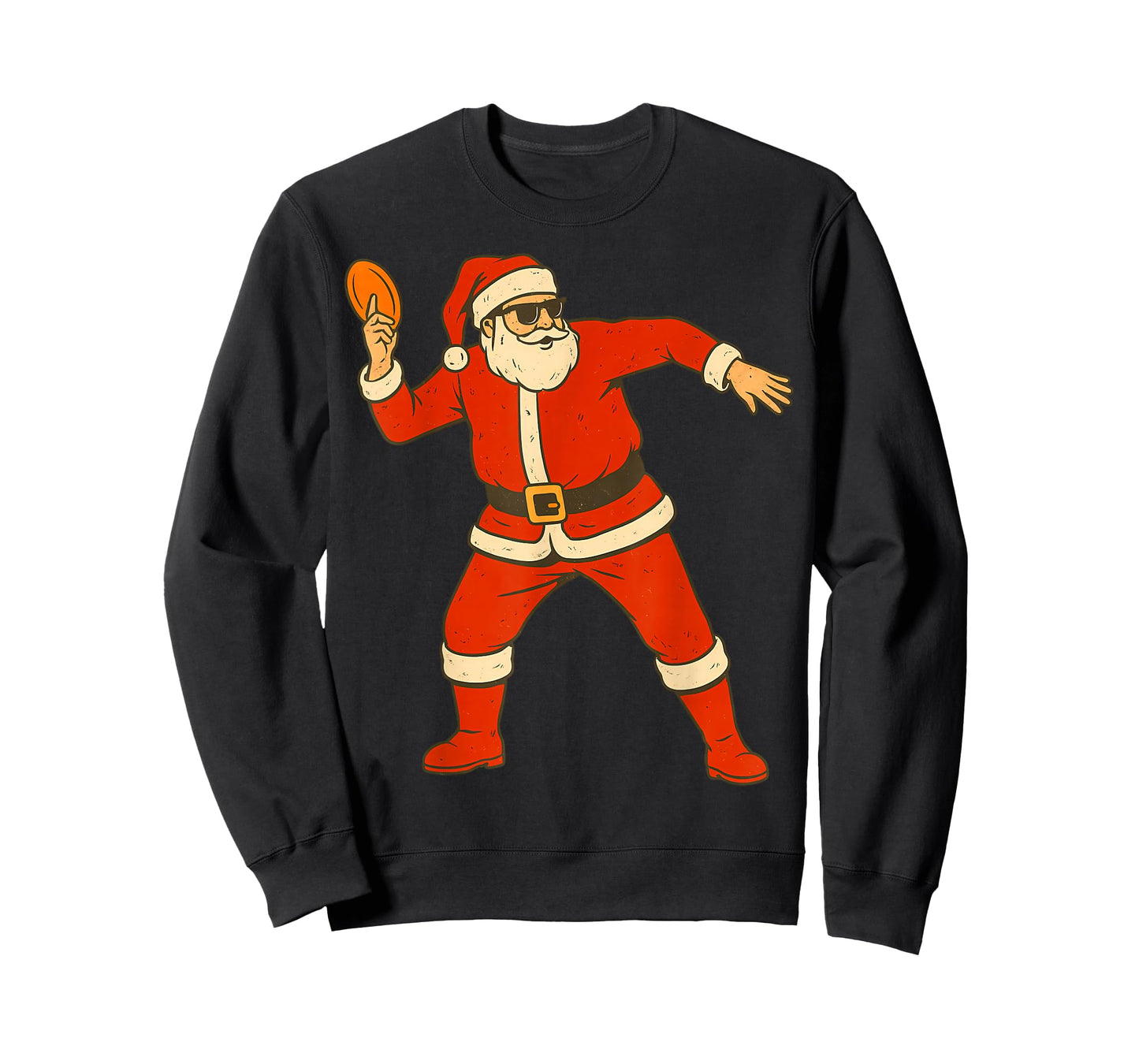 Christmas Disc Golf Vintage Funny Santa Xmas T-Shirt