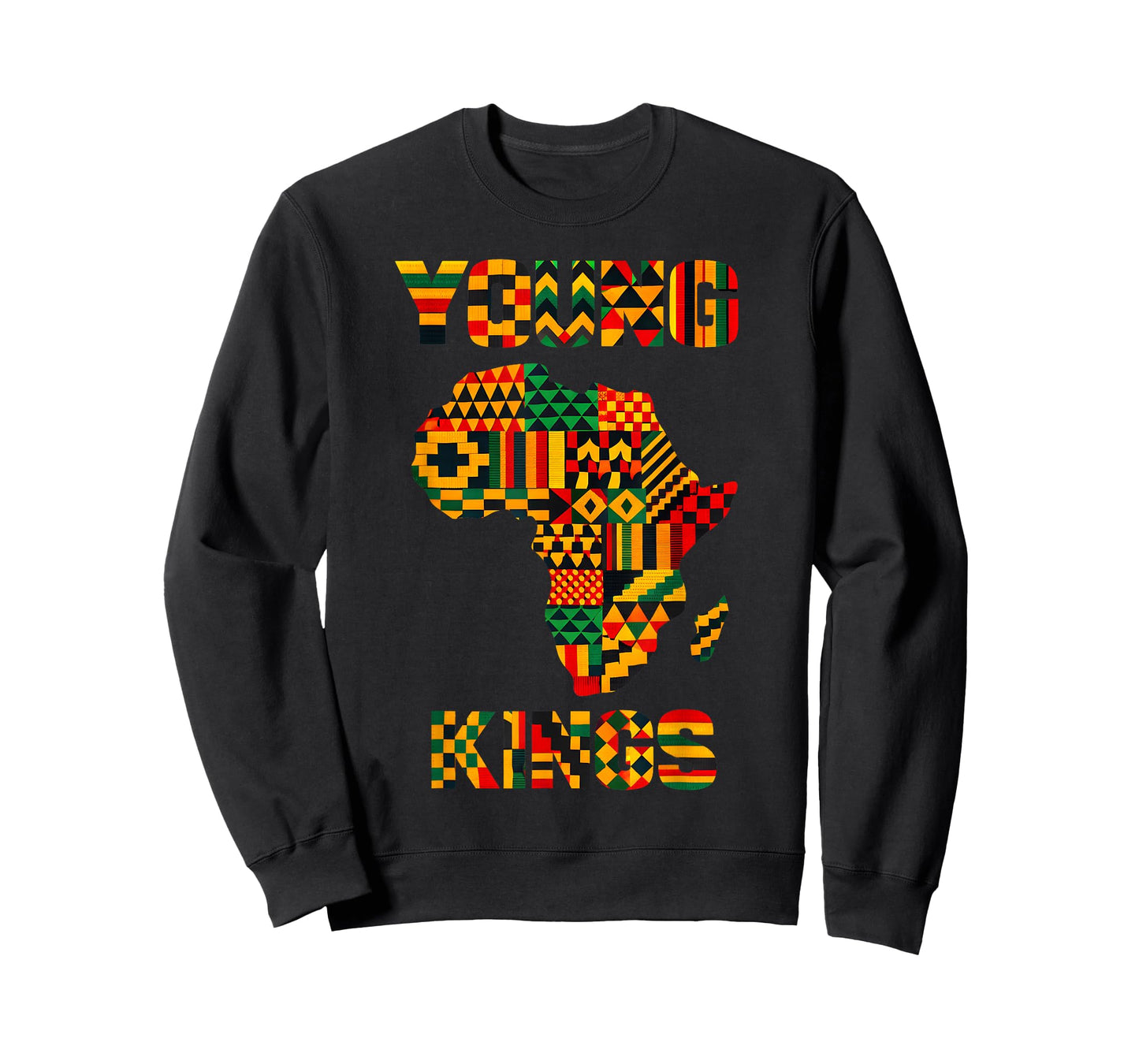 African Kente Art Men Boys Kids African American T-Shirt