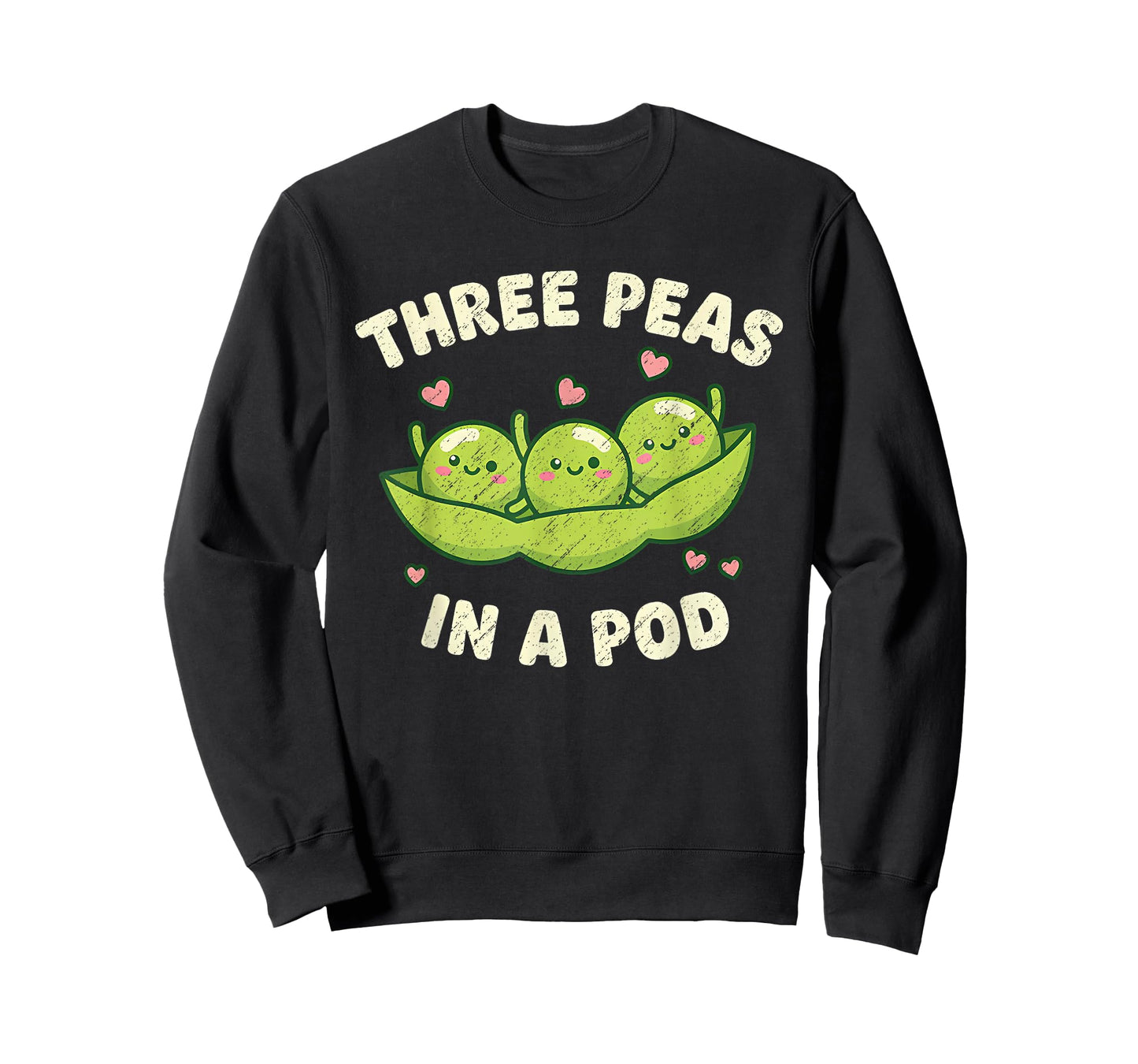 Funny Three Peas in A Pod Cute Kawaii T-Shirt