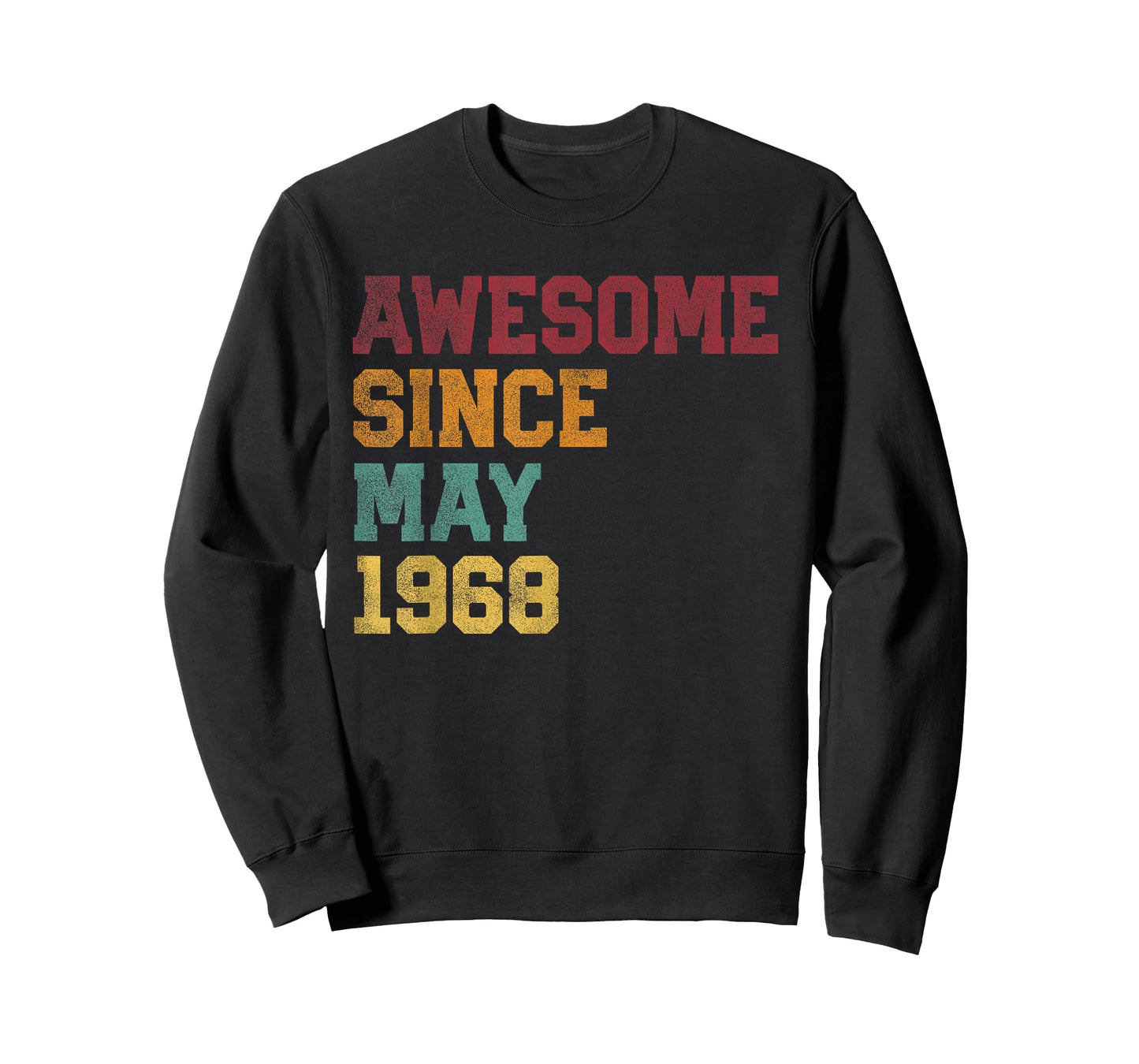 Awesome Since May 1968 58th Birthday 58 Years Old - Retro T-Shirt