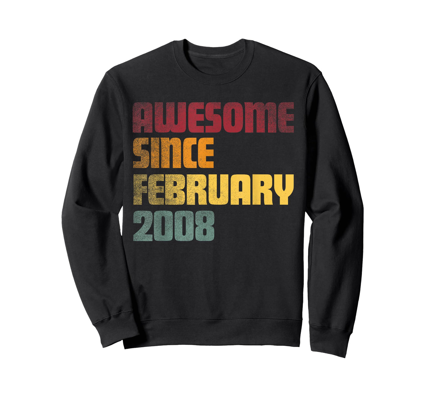 Awesome Since February 2008 18th Birthday - Vintage T-Shirt