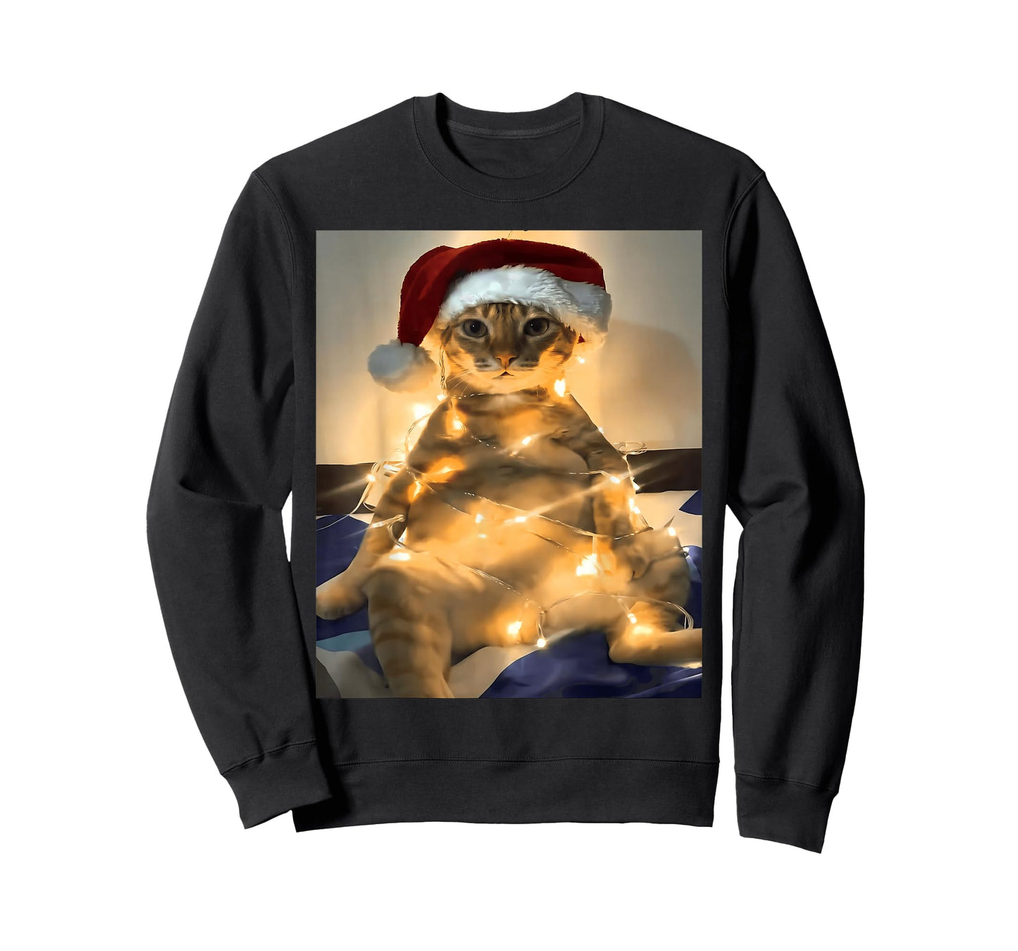 Funny Cat Christmas Meme Shirt Cute Holiday Meme Cat Xmas T-Shirt