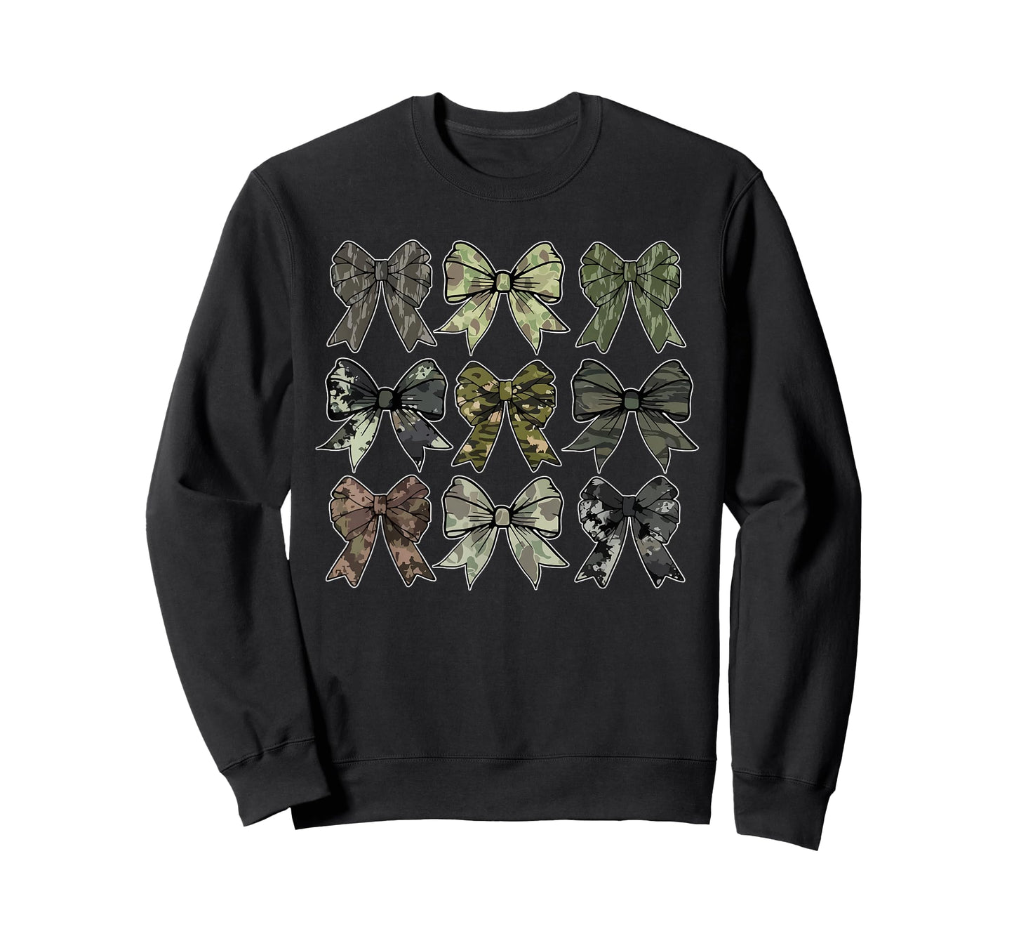 Camouflage Old Camo Bow Camo Coquette Bow Hunting Women Girl T-Shirt