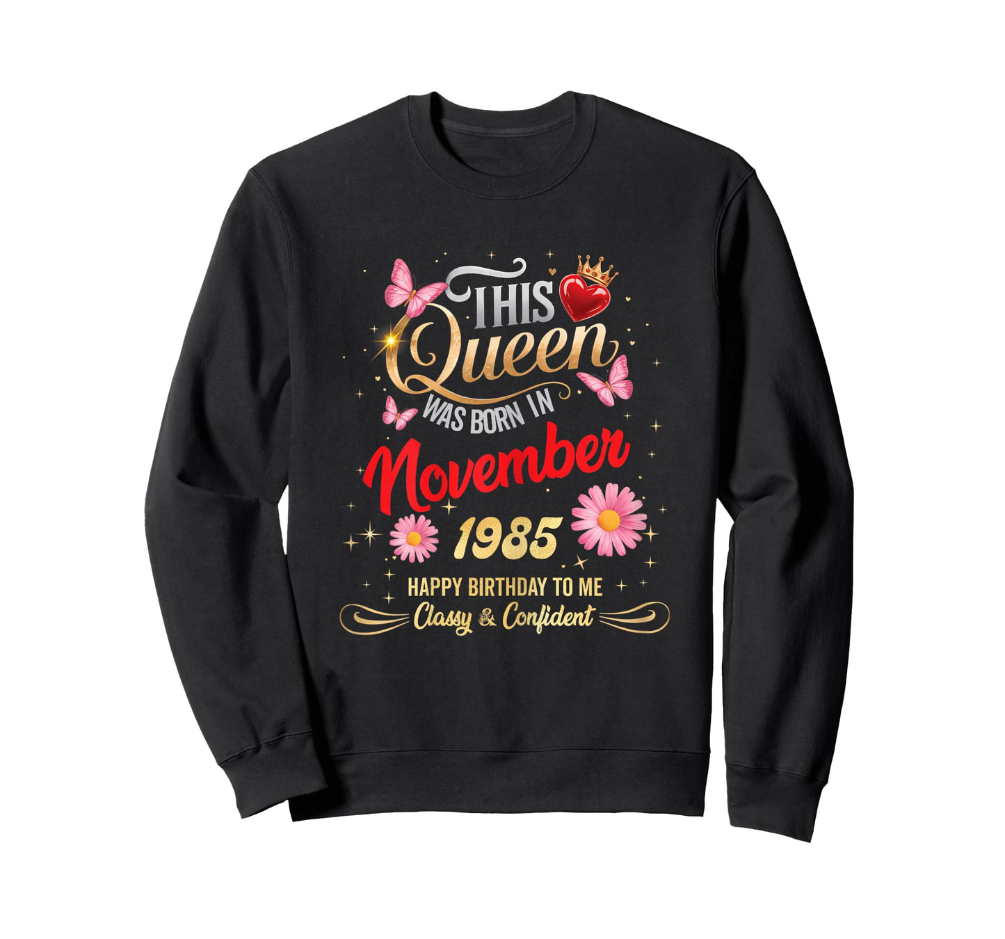 This Queen was Born in November 1985 November 1985 Birthday T-Shirt