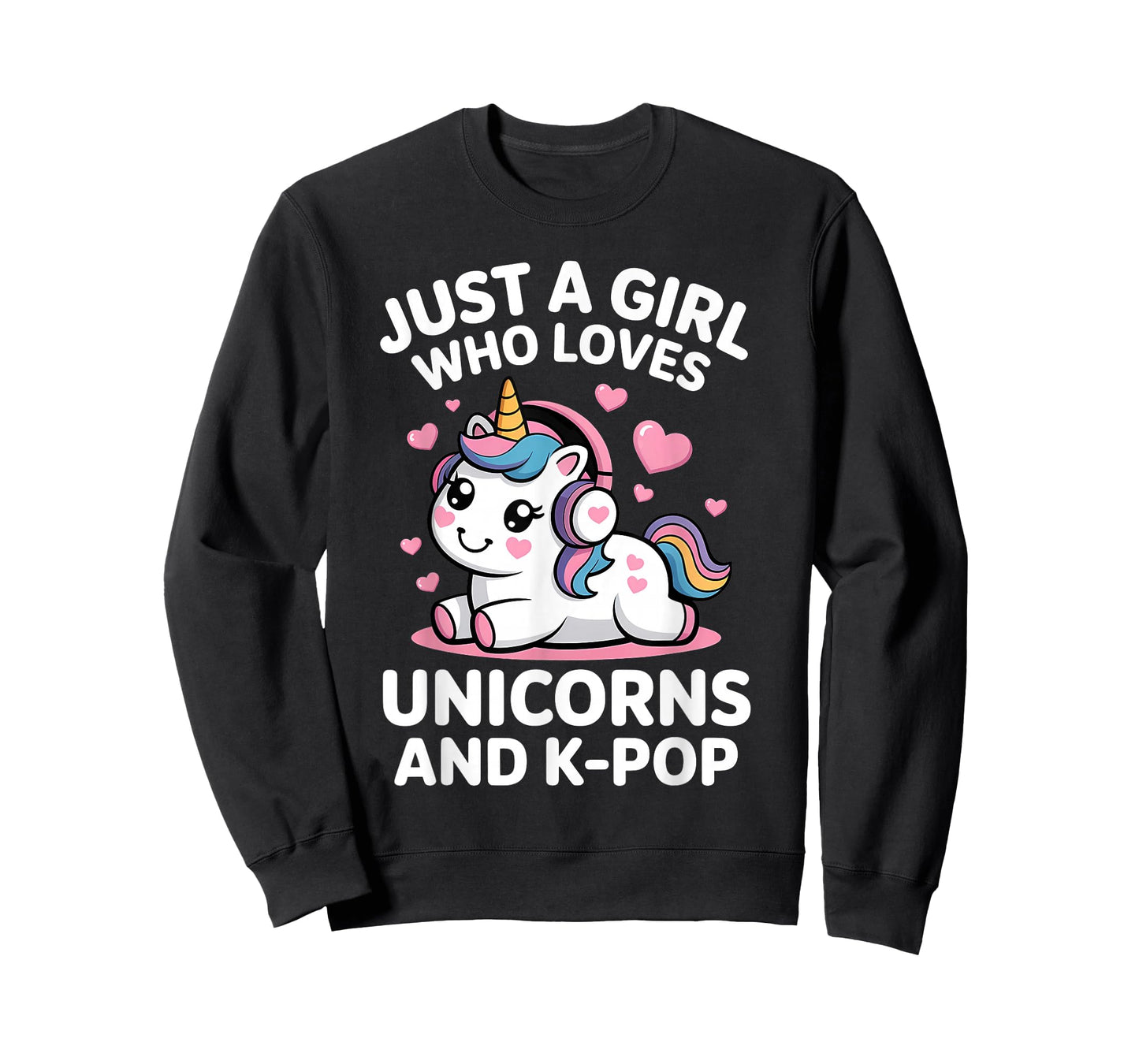 Just A Girl Who Loves Unicorns and K-Pop Girl K Pop Kpop T-Shirt