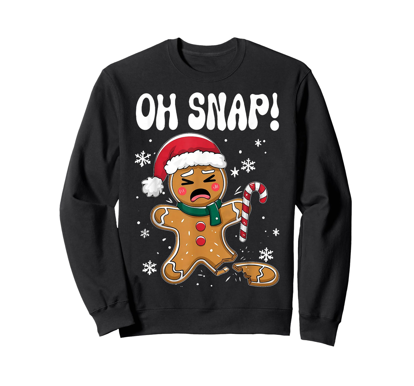 Gingerbread Man Oh Snap Christmas Funny Cookie Baking Gift T-Shirt