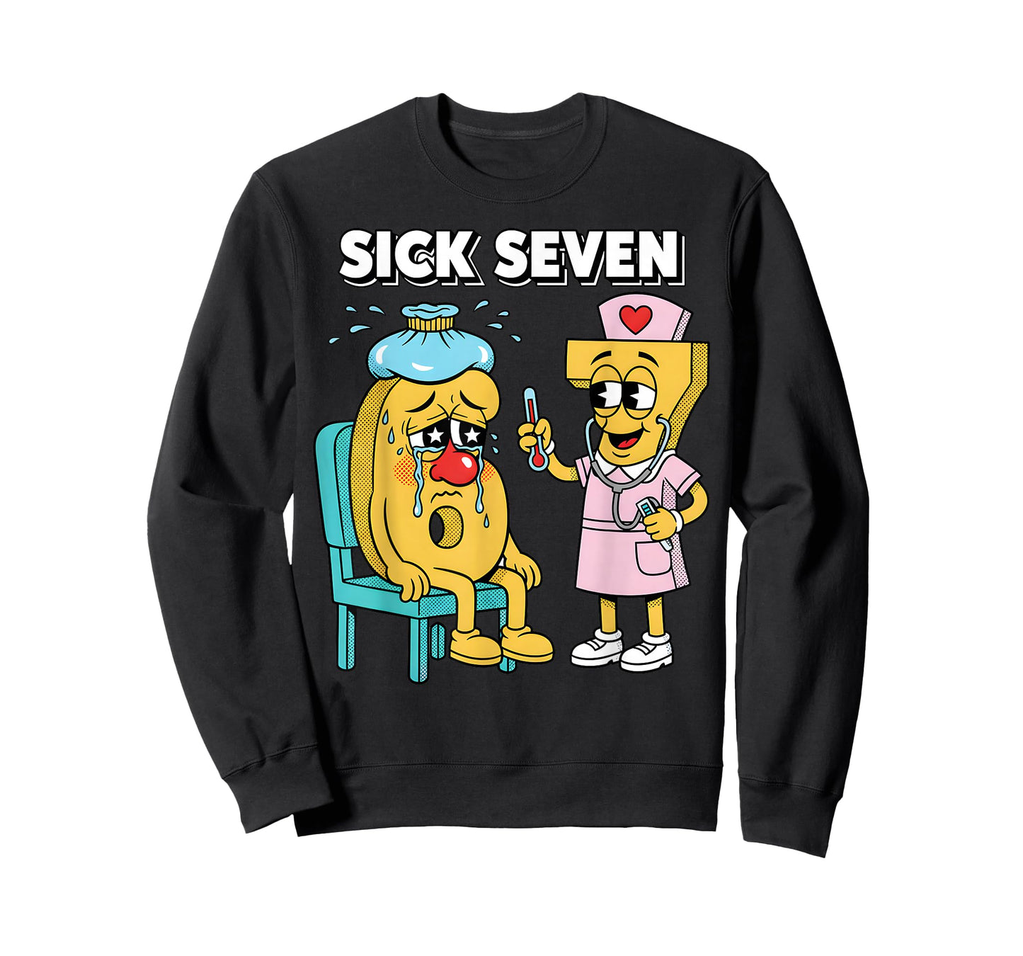 Sick Seven Meme Six Seven Sick 7 Funny Nurse Women Men T-Shirt