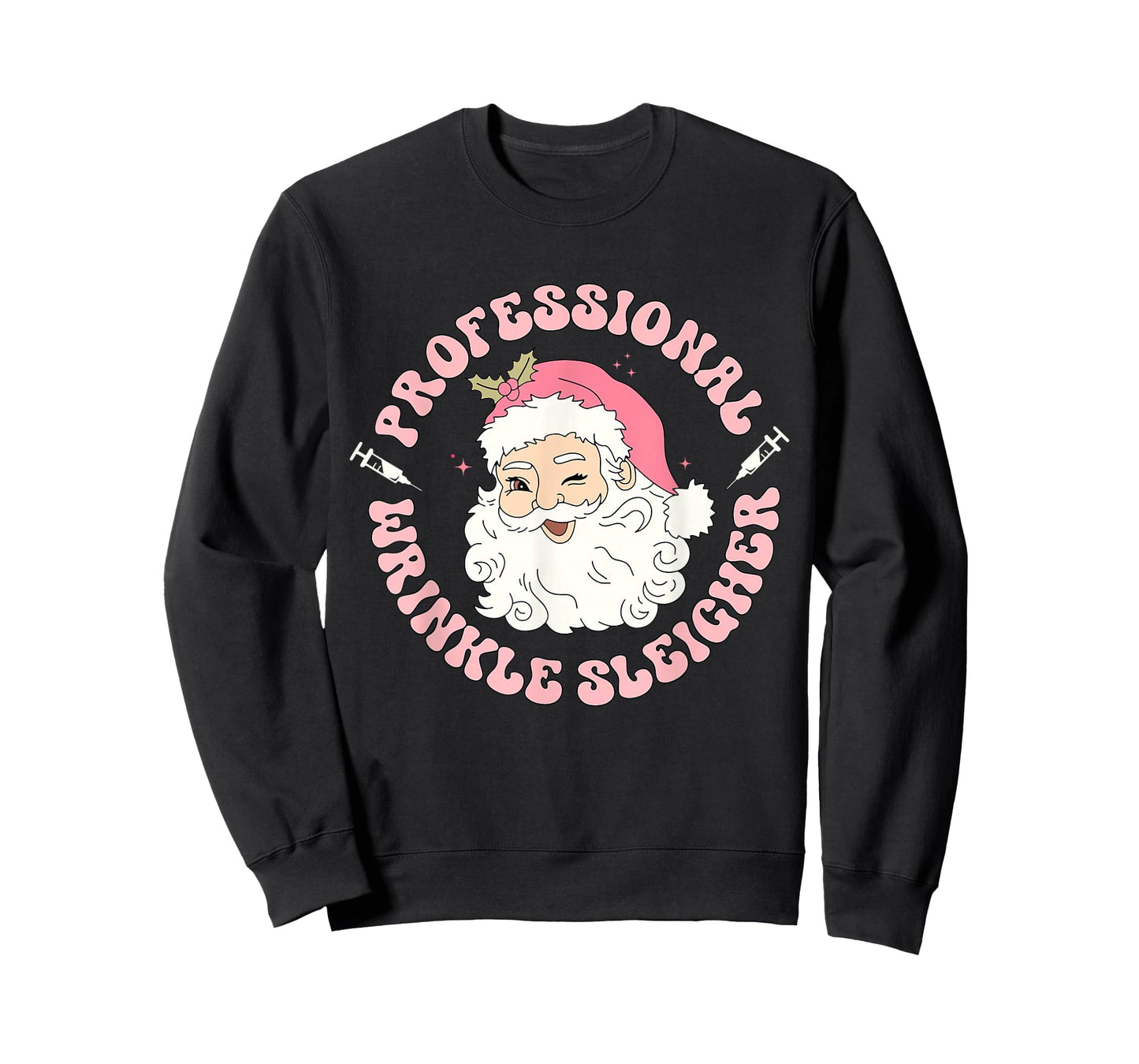 Professional Wrinkle Sleigher Botox Injector Nurse Christmas T-Shirt