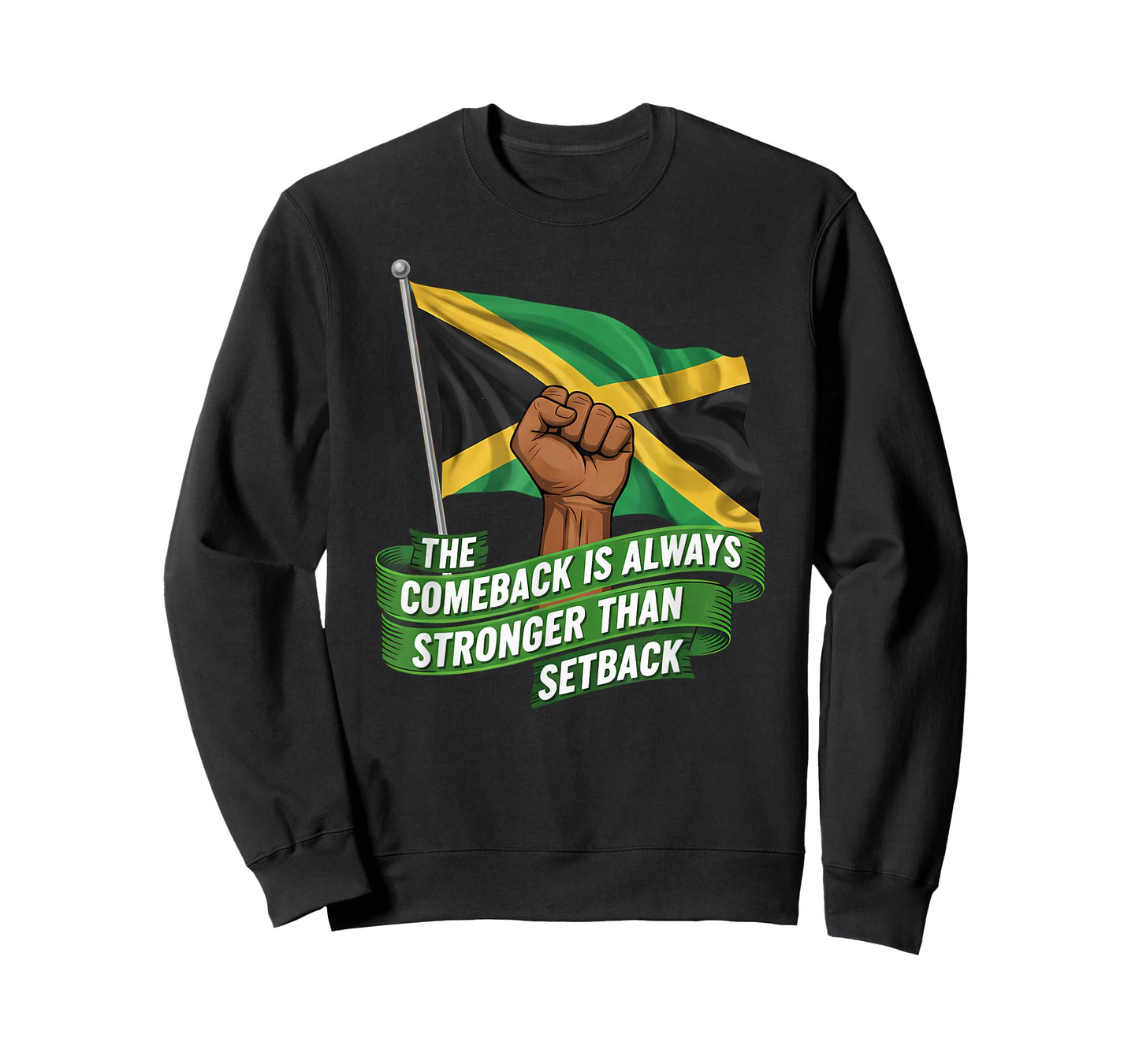 The Comeback is Always Stronger Jamaica Strong Flag T-Shirt