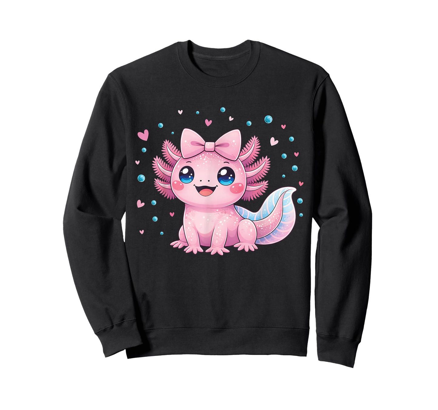 Kawaii Cute Axolotl Coquette Bow Women Girls Kids Axolotls T-Shirt