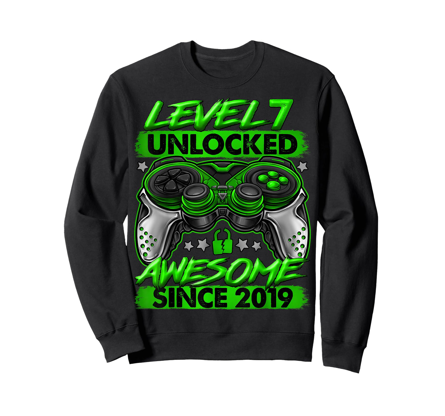 Level 7 Unlocked 7 Year Old Gifts for Boys 7th Birthday Boy T-Shirt