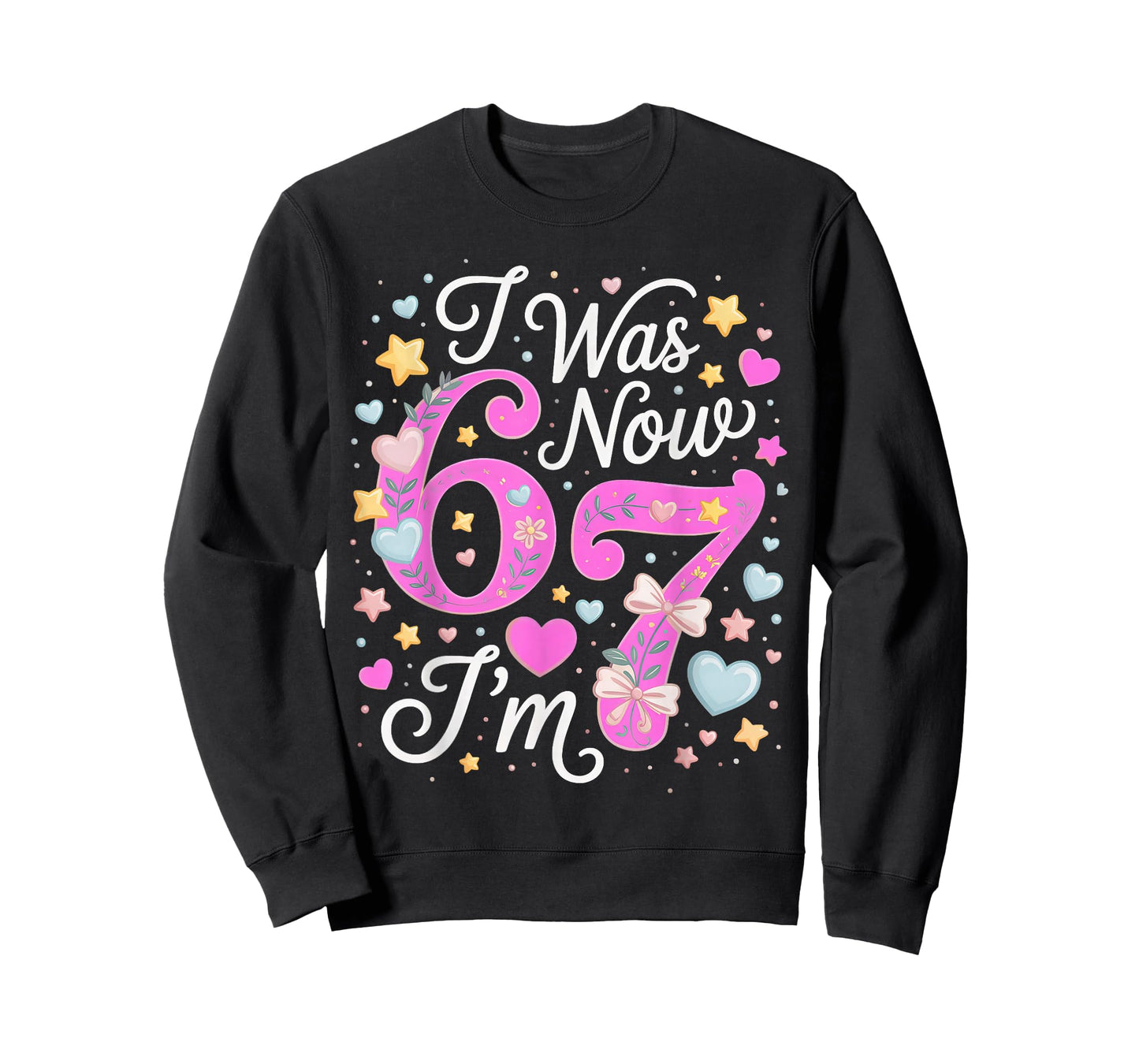 7 Year Old Birthday Girl - I was 6 Now I'm 7 67 T-Shirt