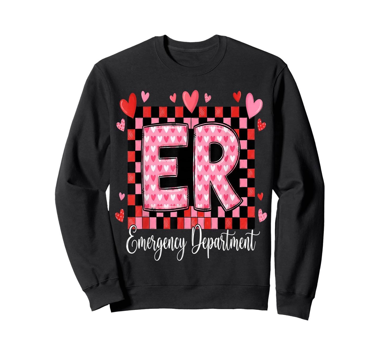 Cute Emergency Department Valentine ER Valentines Nurse T-Shirt