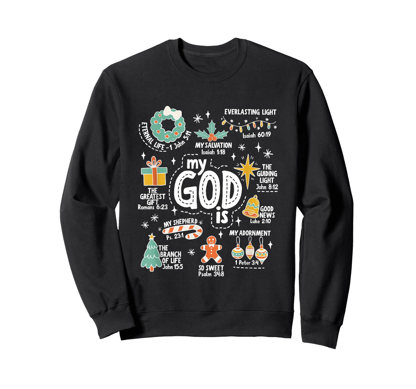 My God is Christmas Jesus is The Reason Faith Christian Xmas T-Shirt