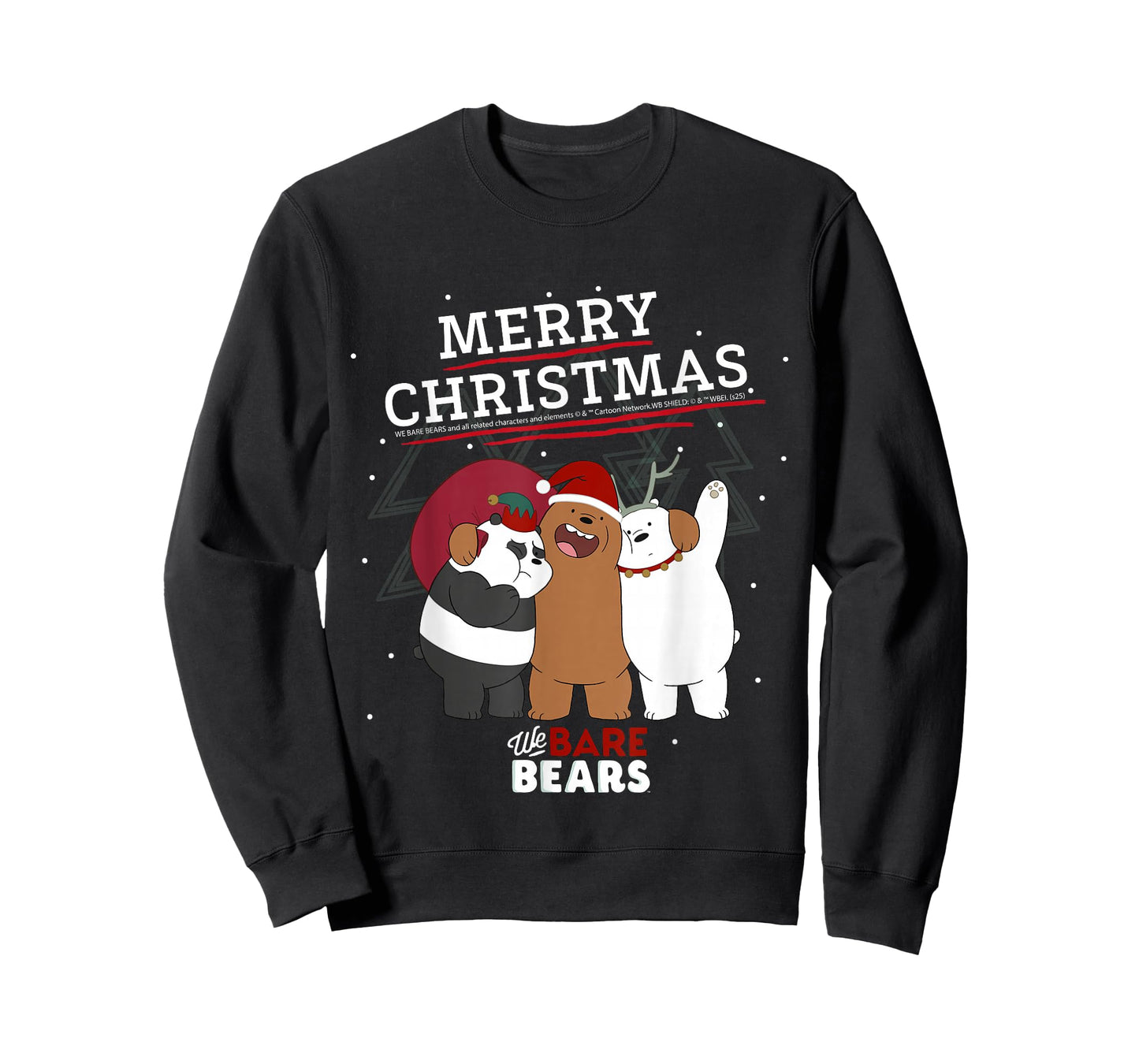 Merry Christmas We Bare Bears Holiday Cheer T-Shirt