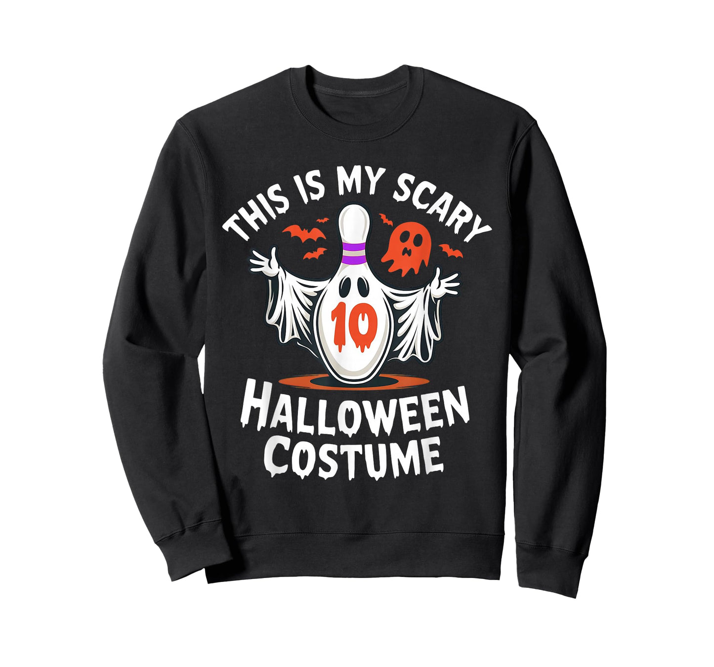 This is My Scary Halloween Costume Bowling Ghost Pin 10 T-Shirt