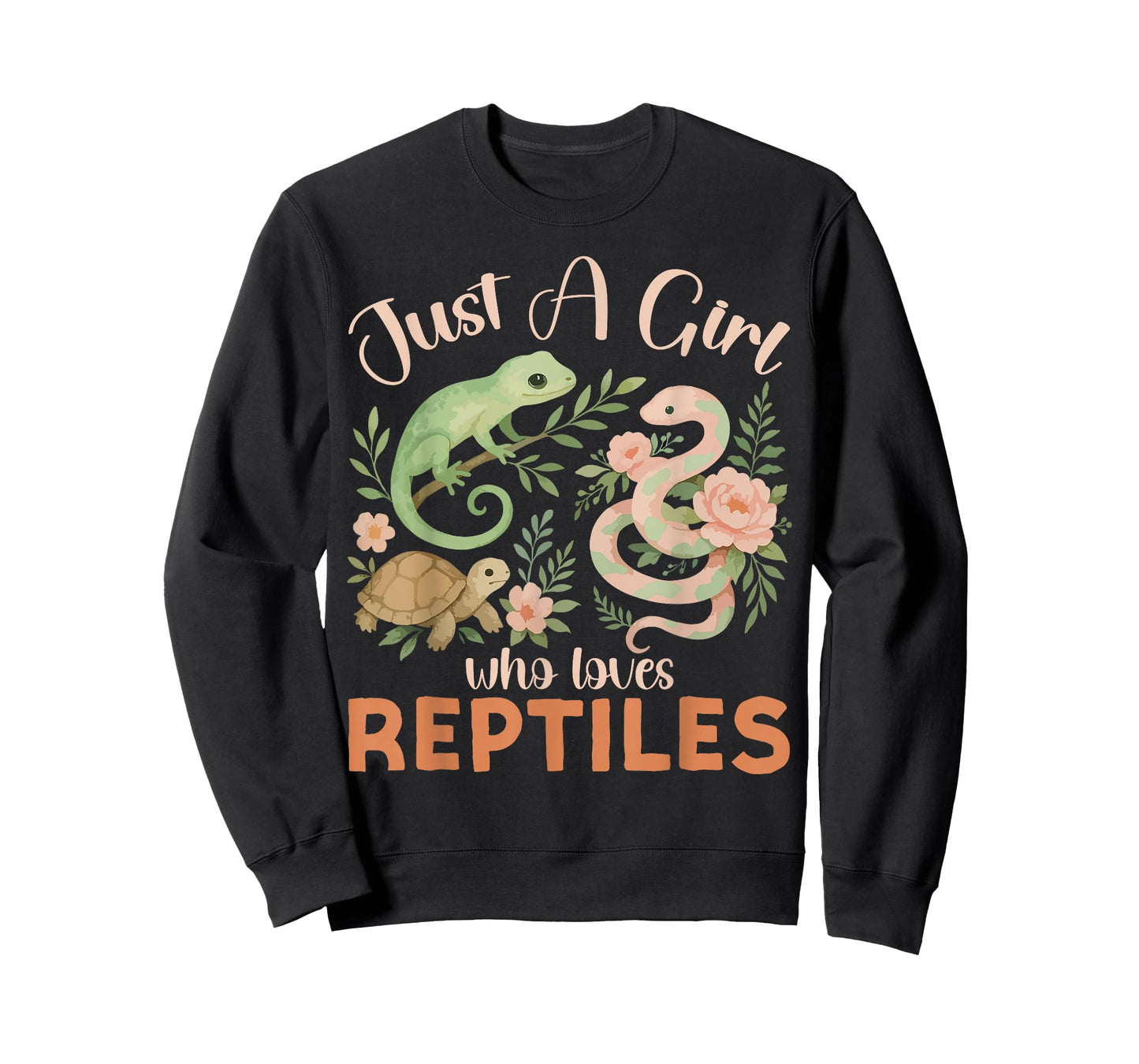 Reptile Lizard Snake Just A Girl Who Loves Reptiles T-Shirt