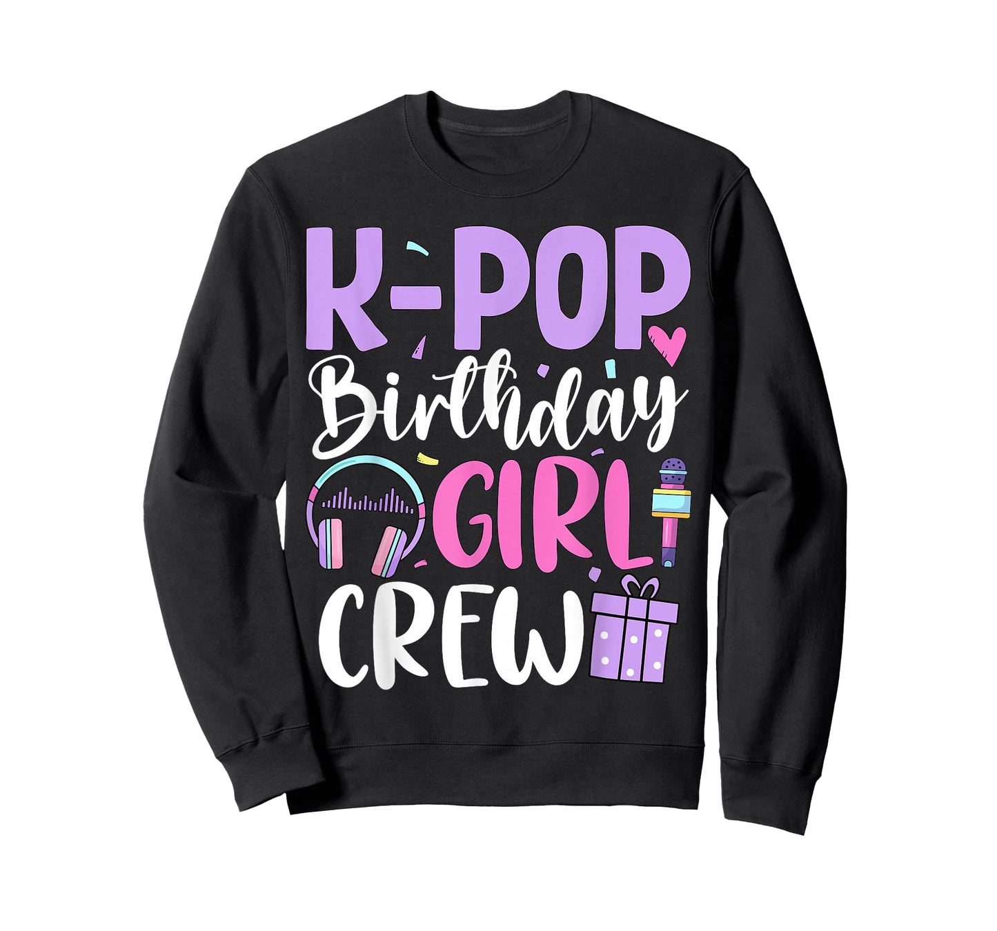 K Pop Birthday Girl Crew Korean Pop Birthday Party T-Shirt