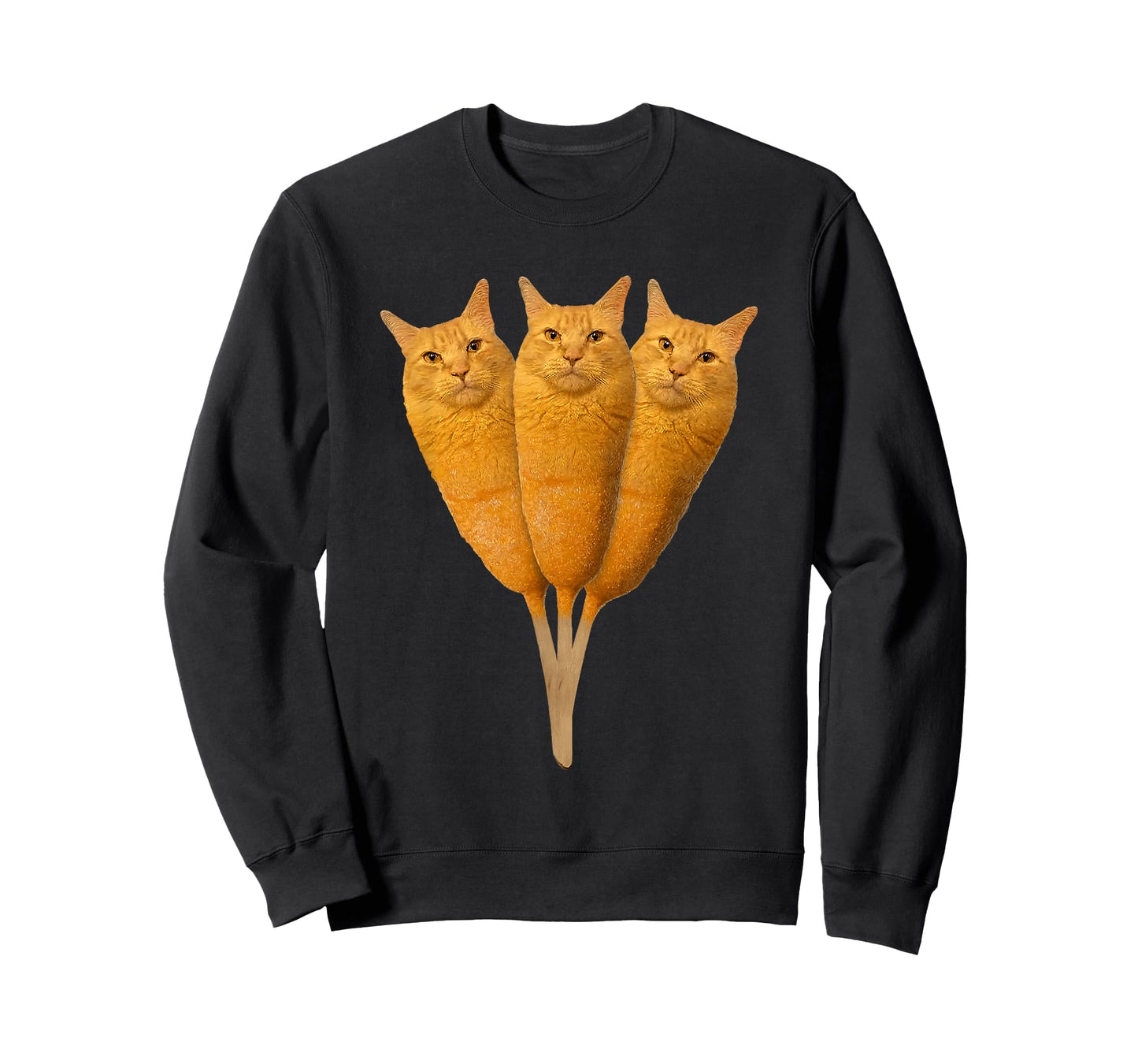 Corndog Cat Meme Silly Stupid Brainrot Funny Cat Lover T-Shirt
