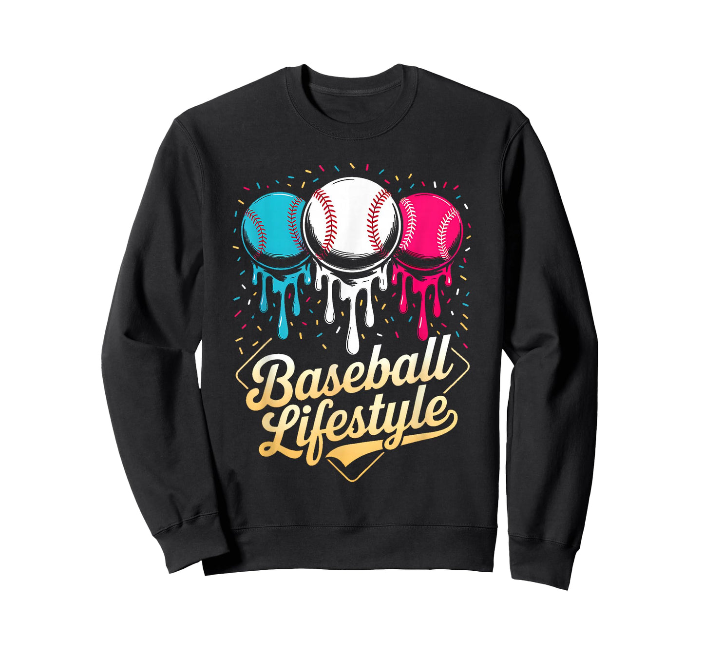 Baseball Lifestyle 101 Apparel Youth Baseball Drip Icecream T-Shirt