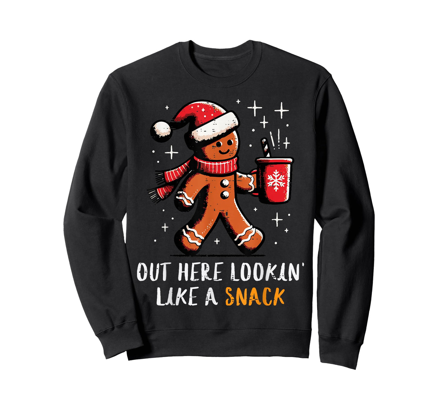 Christmas Gingerbread Out Lookin Like Snack Xmas Women Men T-Shirt