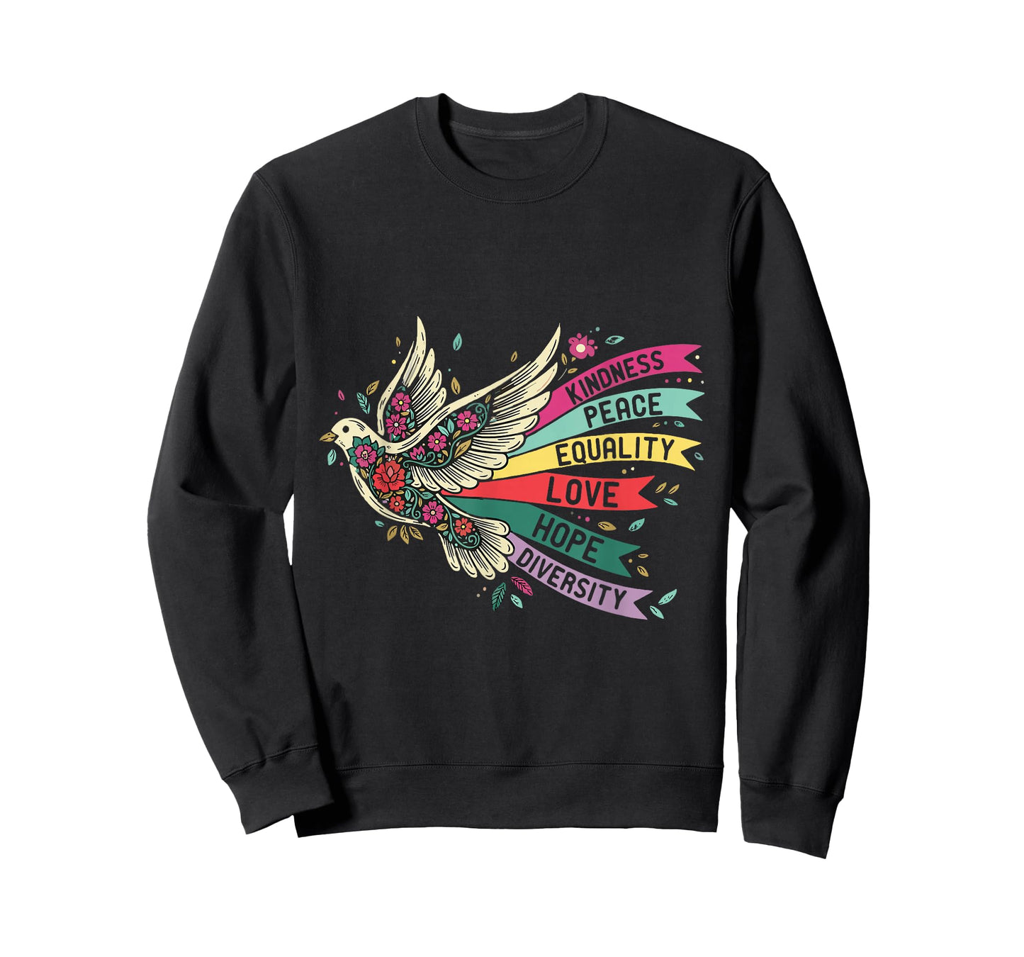 Peace Dove Kindness Love Equality Hope Diversity T-Shirt