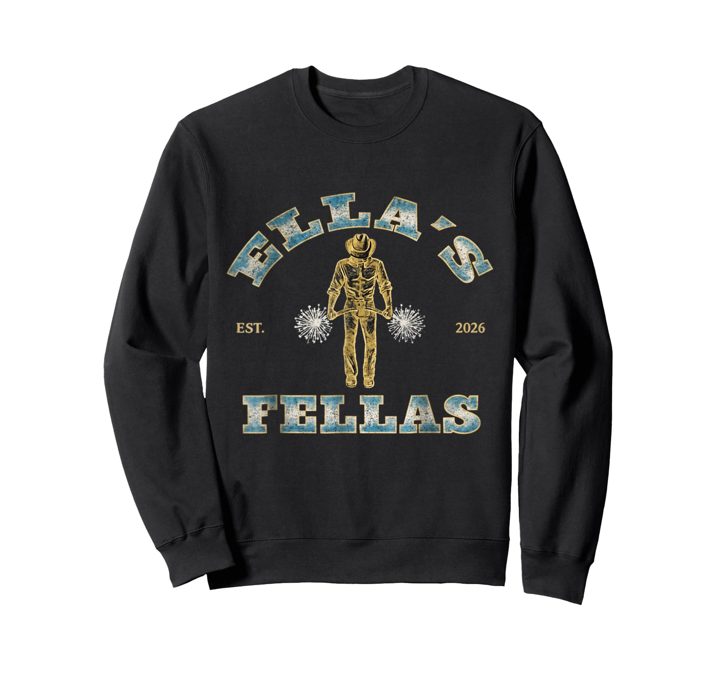 Ellas Fellas Vintage Retro Tee - Matching Squad 70s Style T-Shirt