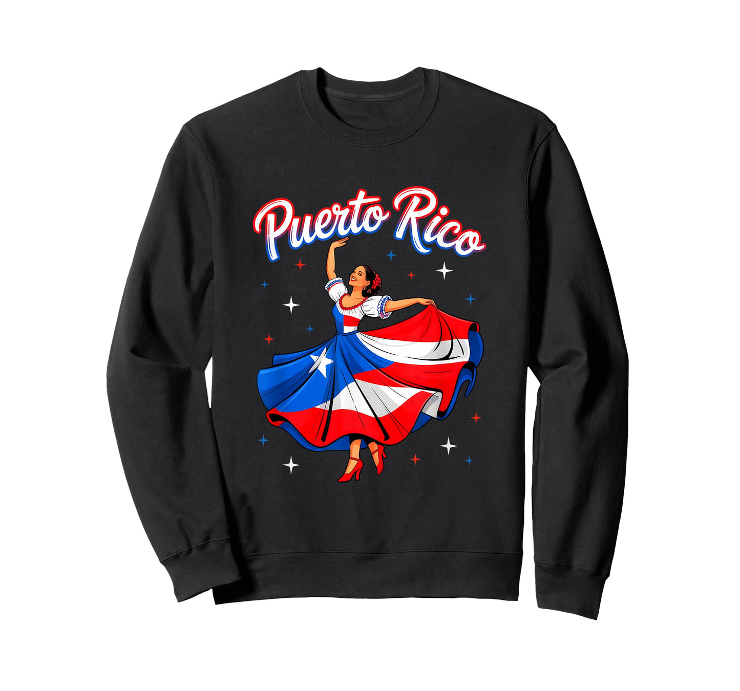 Puerto Rican Girl Women Boricua Flag Puerto Rico Flag T-Shirt