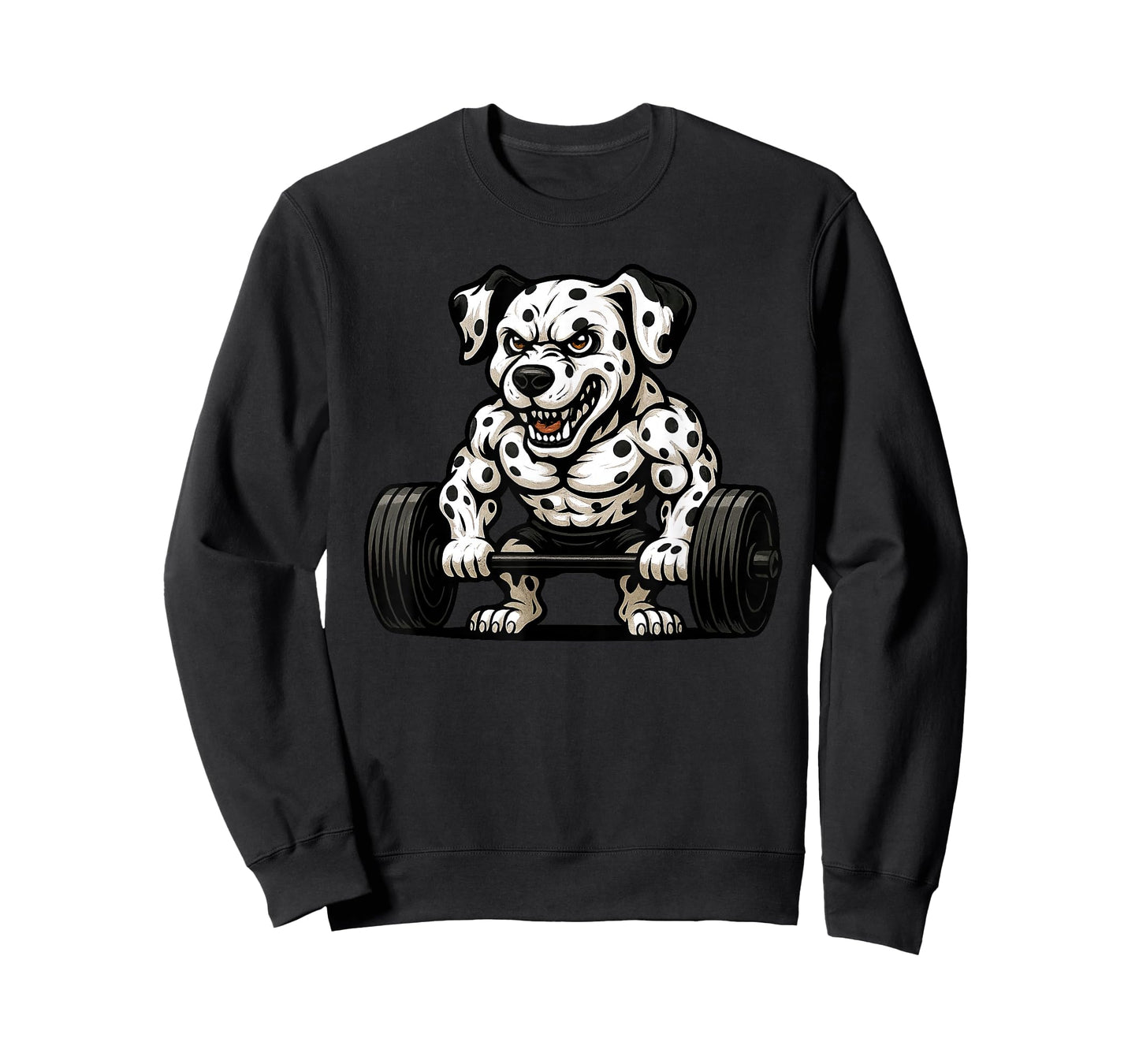 Dalmatian Weightlifting Bodybuilder Workout Gym Dog Lover T-Shirt