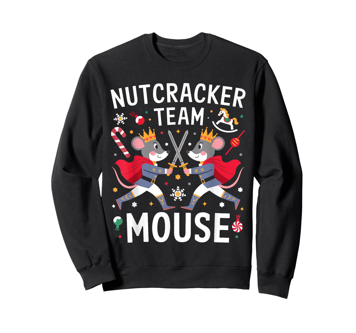 Team Mouse Nutcracker Shirt Christmas Dance Funny Soldier T-Shirt