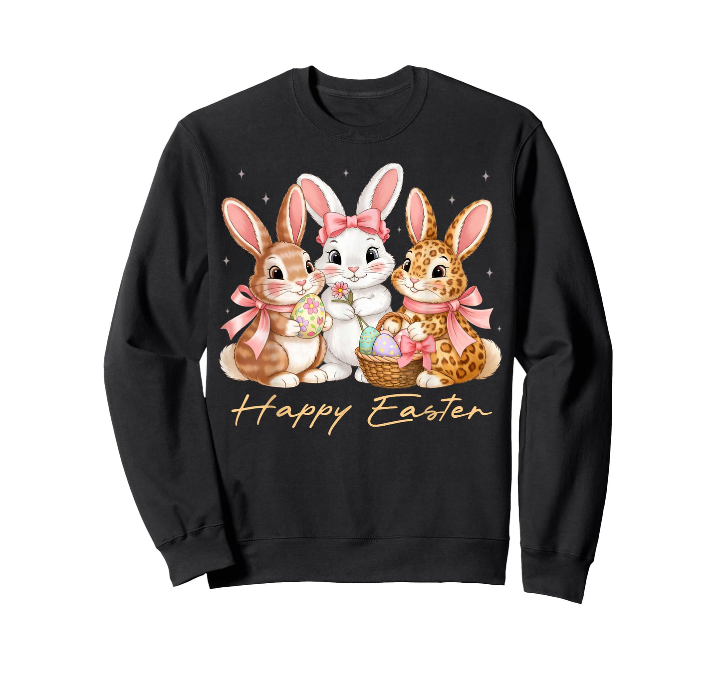 Happy Easter Shirts Women Girls Cute Bunny Rabbit Easter Day T-Shirt