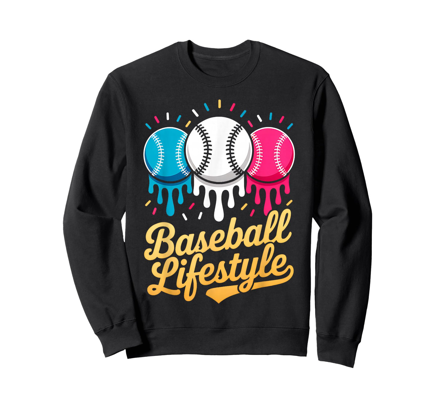 Baseball Lifestyle 101 Apparel Youth Baseball Drip Icecream T-Shirt