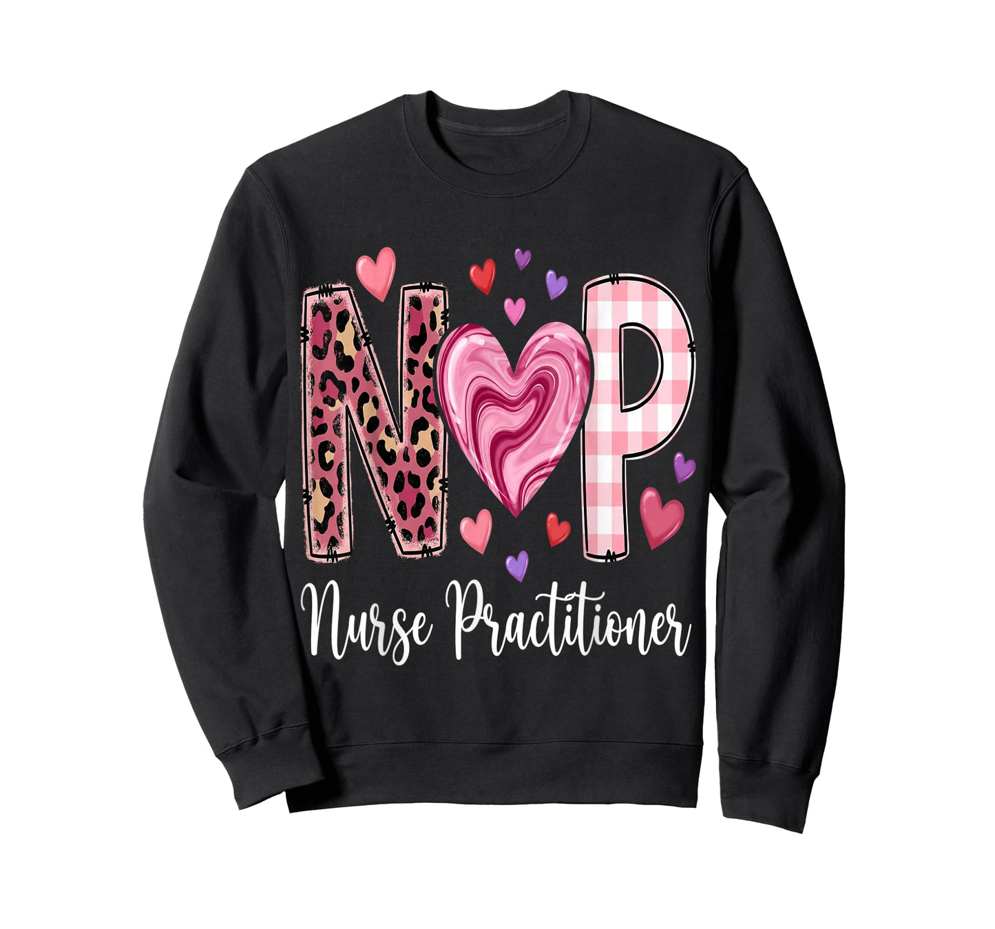 Nurses Graduate Nurses Heart NP Valentine Nurse Practitioner T-Shirt